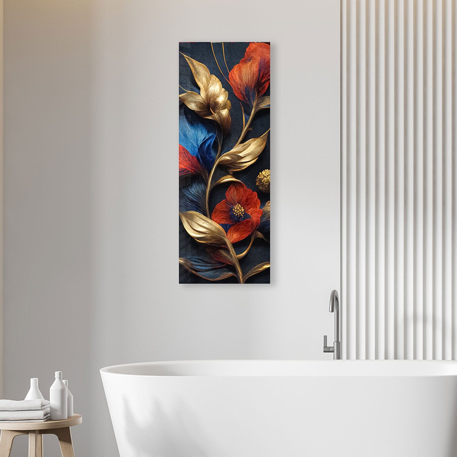 Artronauts Glass Print 92x36cm Soft Floral - Panoramic
