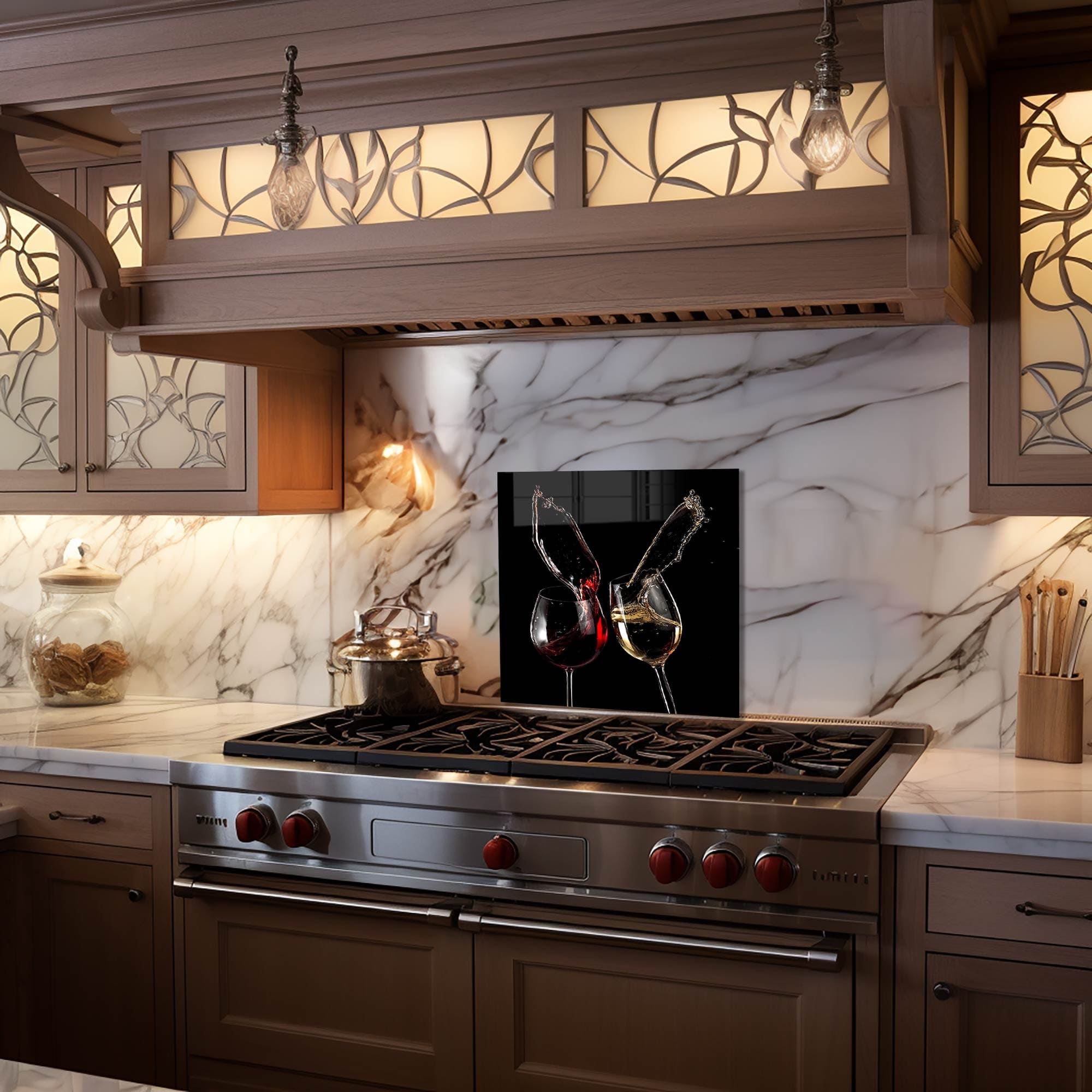 Artronauts Glass Print 40x40 cm | 15.7"x15.7" Cheers! - Glass Splashback