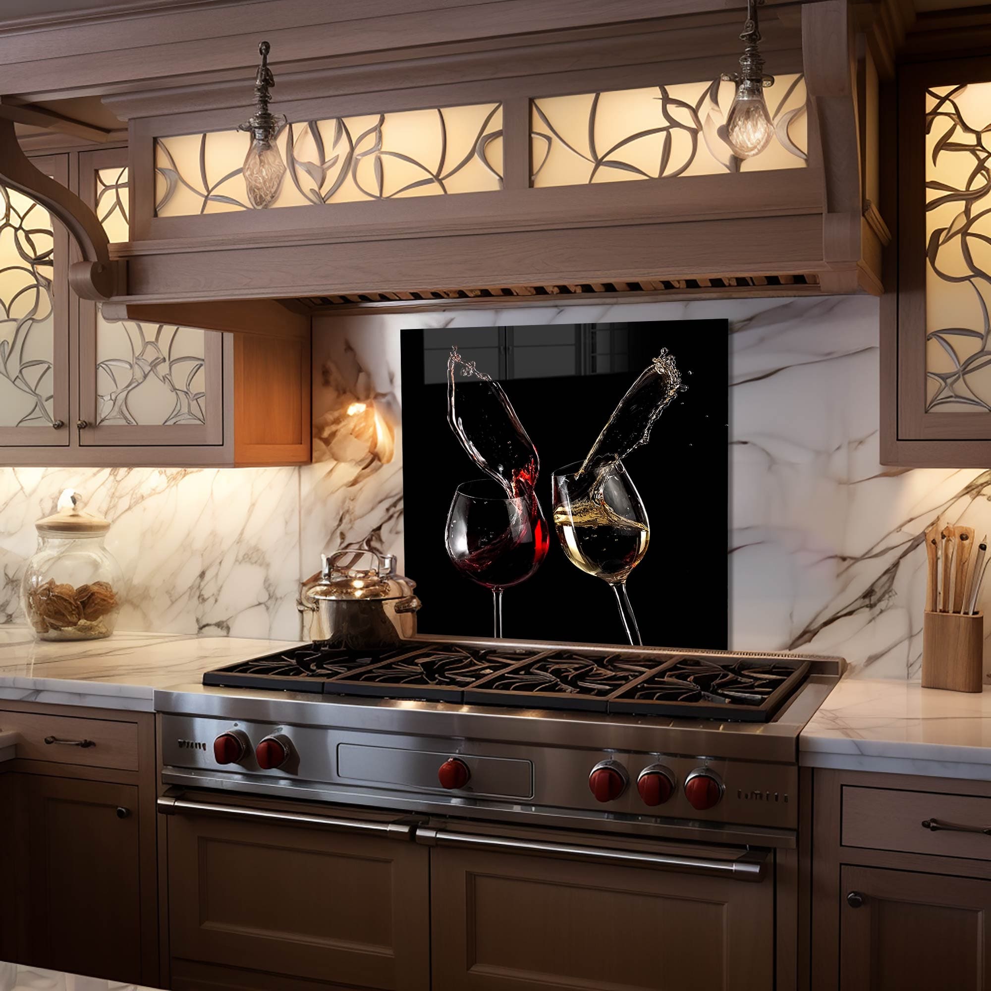 Artronauts Glass Print 60x60 cm | 23.6"x23.6" Cheers! - Glass Splashback