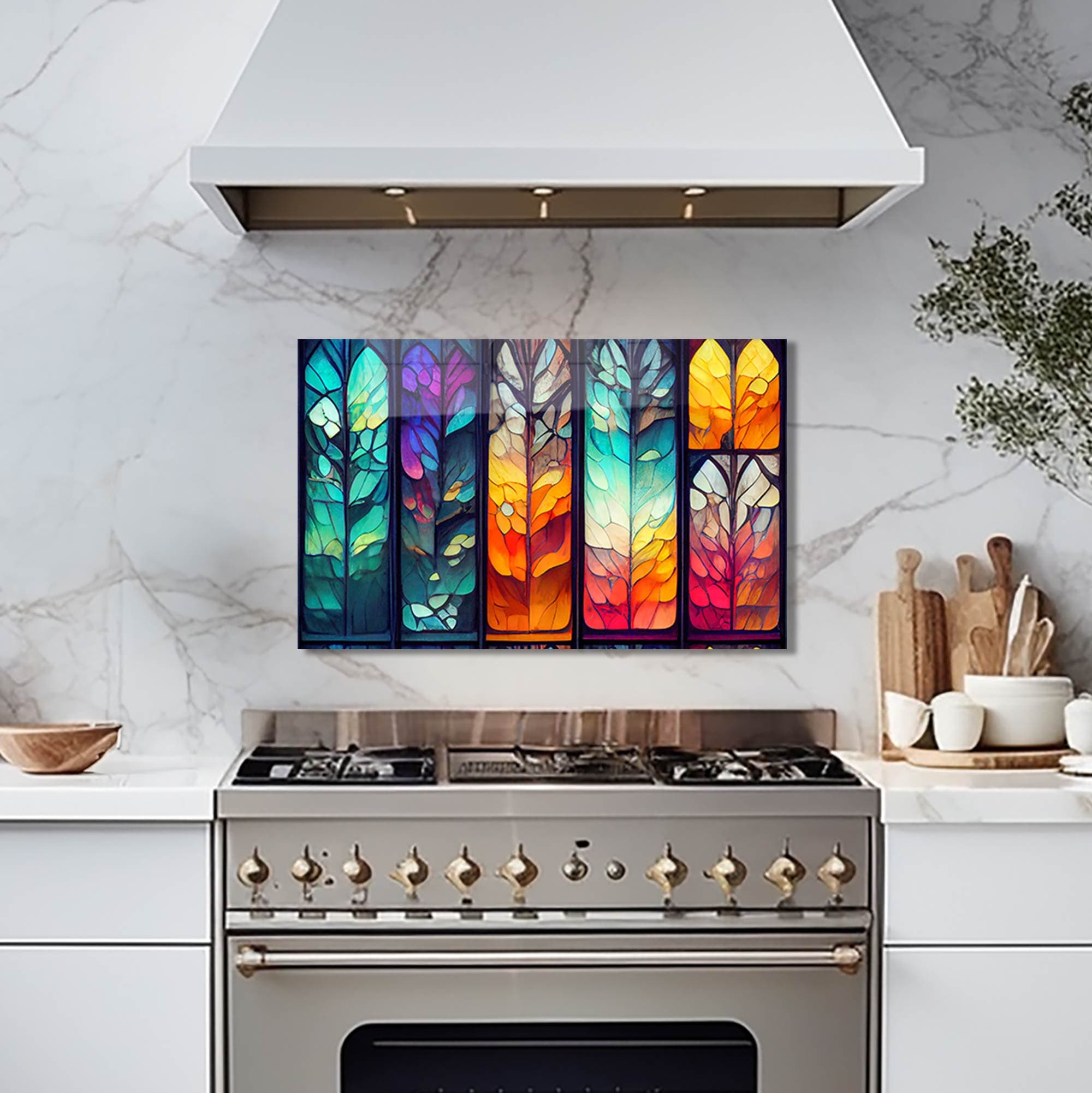Artronauts Glass Print 72x46 cm | 28.3"x18.1" Seasons - Glass Splashback