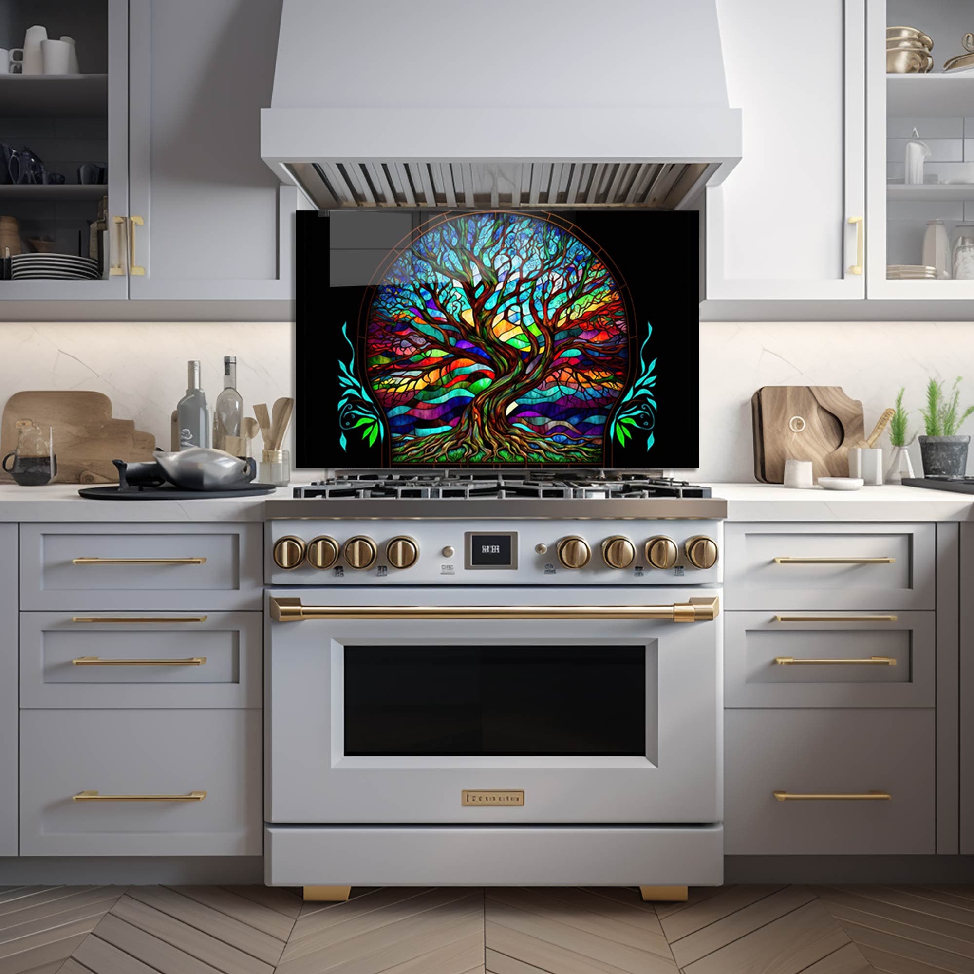 Artronauts Glass Print 110x70 cm | 43.3"x27.5" Tree of Life - Glass Splashback