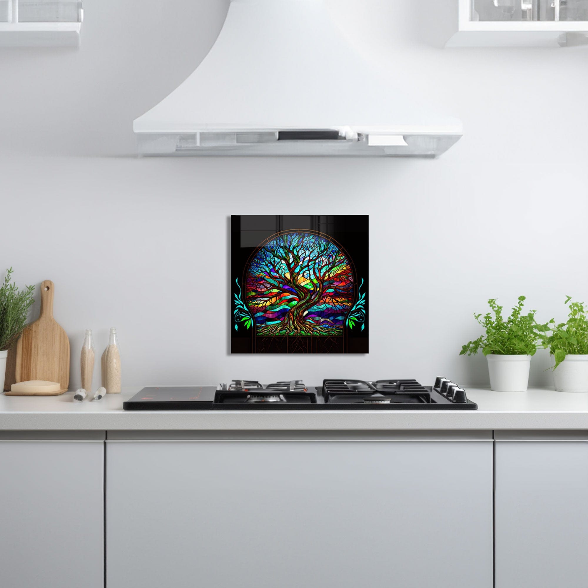 Artronauts Glass Print 40x40 cm | 15.7"x15.7" Tree of Life - Glass Splashback