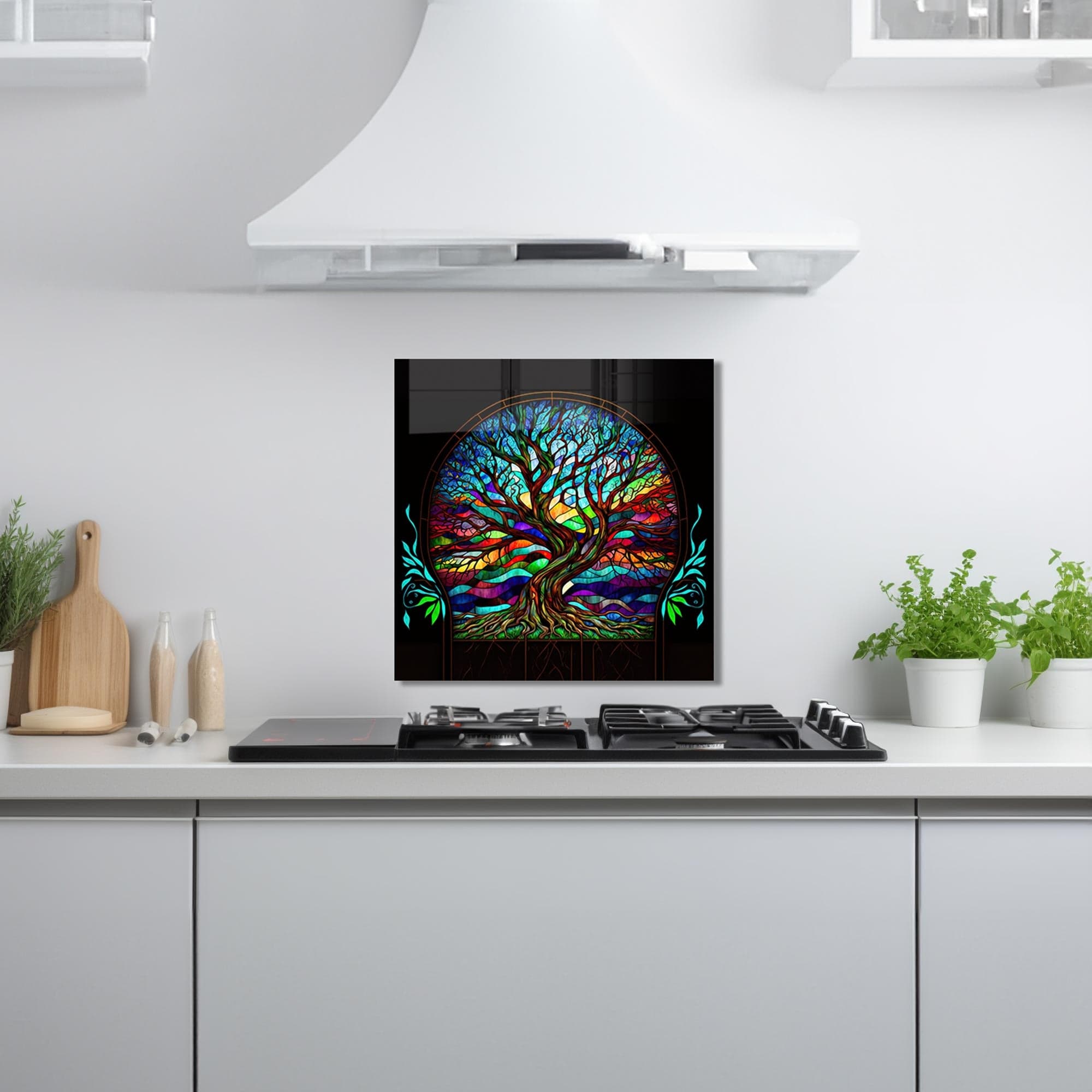 Artronauts Glass Print 50x50 cm | 19.7"x19.7" Tree of Life - Glass Splashback