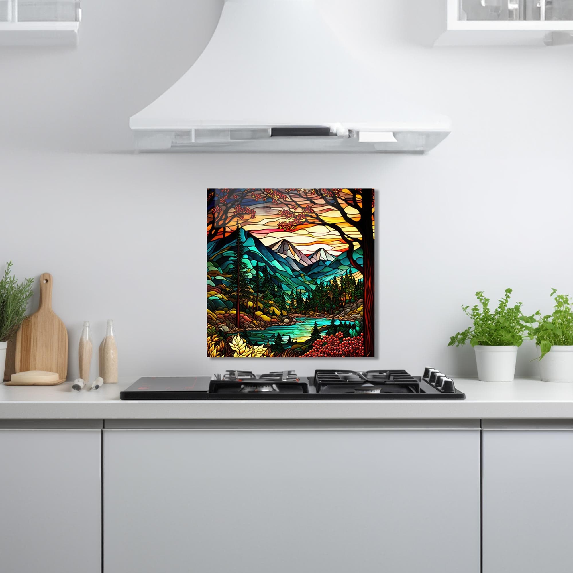 Artronauts Glass Print 50x50 cm | 19.7"x19.7" Stained Nature - Glass Splashback