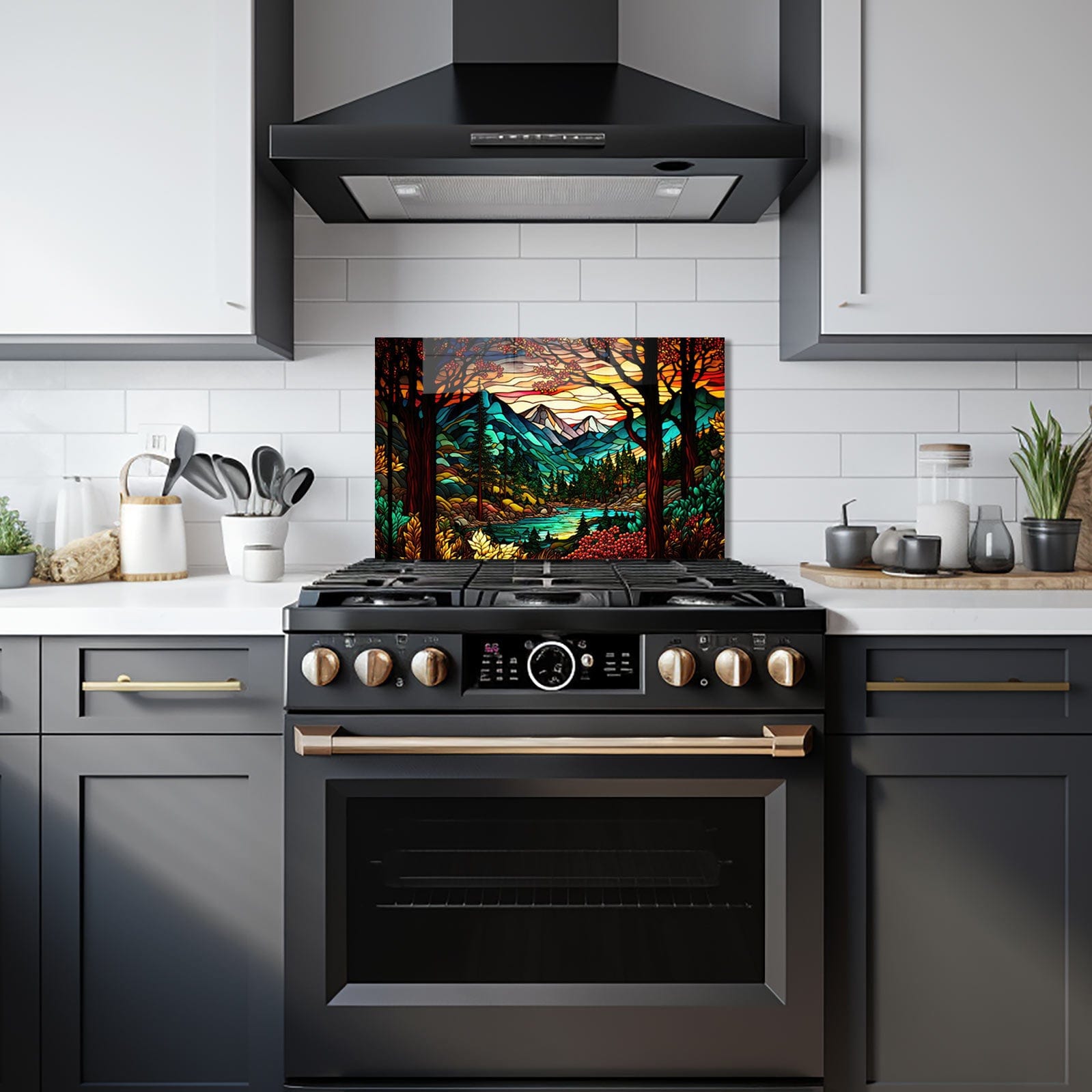 Artronauts Glass Print 72x46 cm | 28.3"x18.1" Stained Nature - Glass Splashback