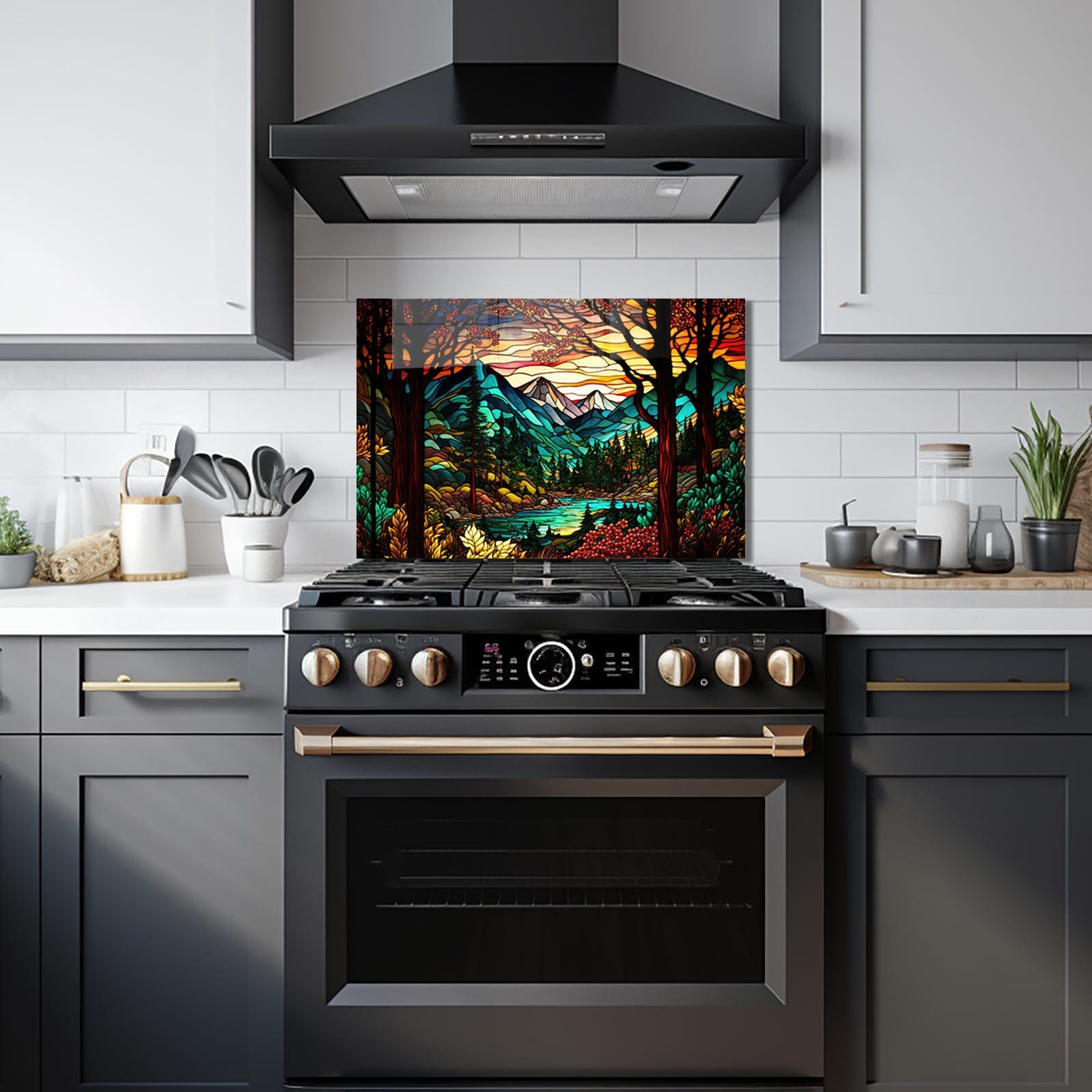 Artronauts Glass Print 90x60 cm | 35.4"x23.6" Stained Nature - Glass Splashback
