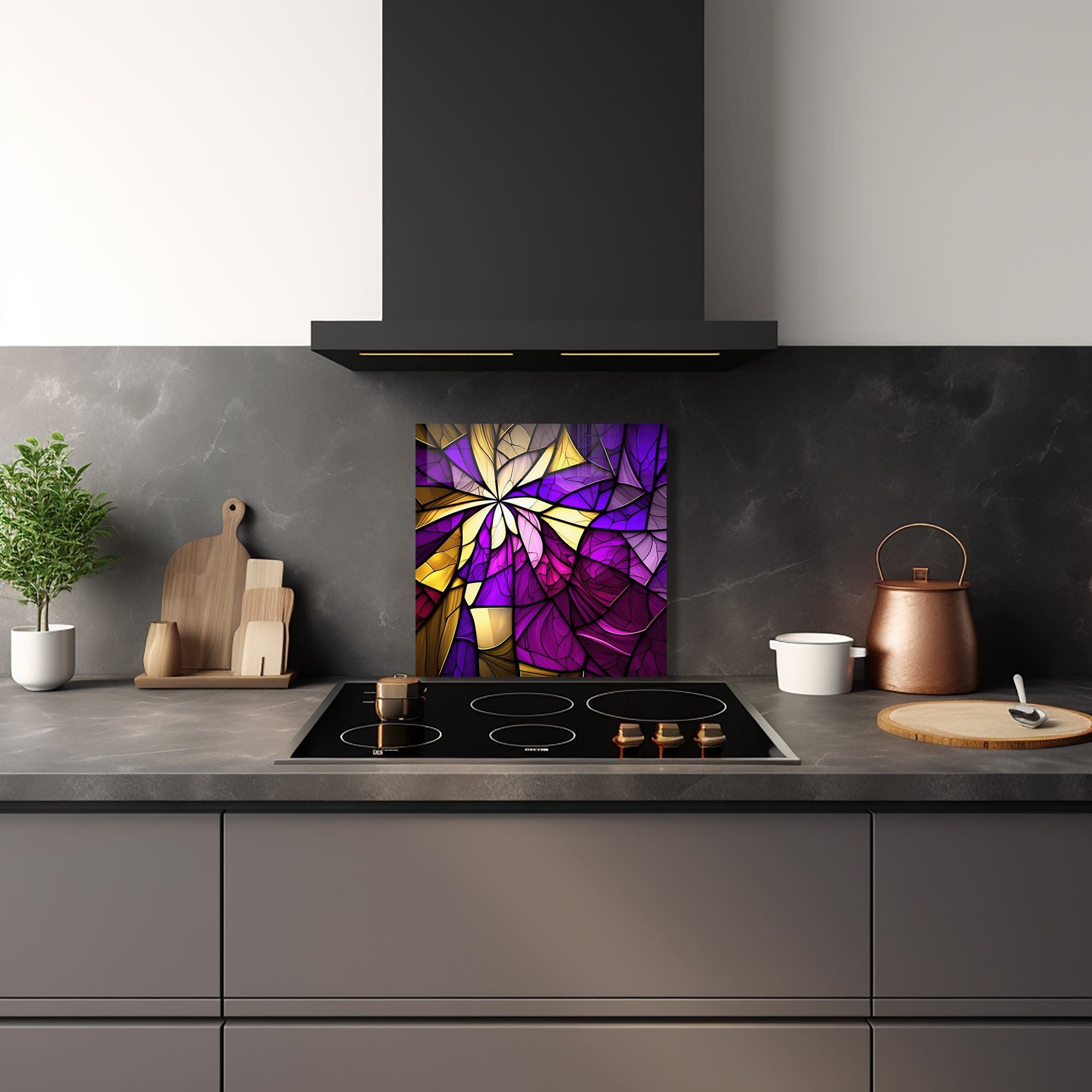 Artronauts Glass Print 50x50 cm | 19.7"x19.7" Sunny Abstract - Glass Splashback