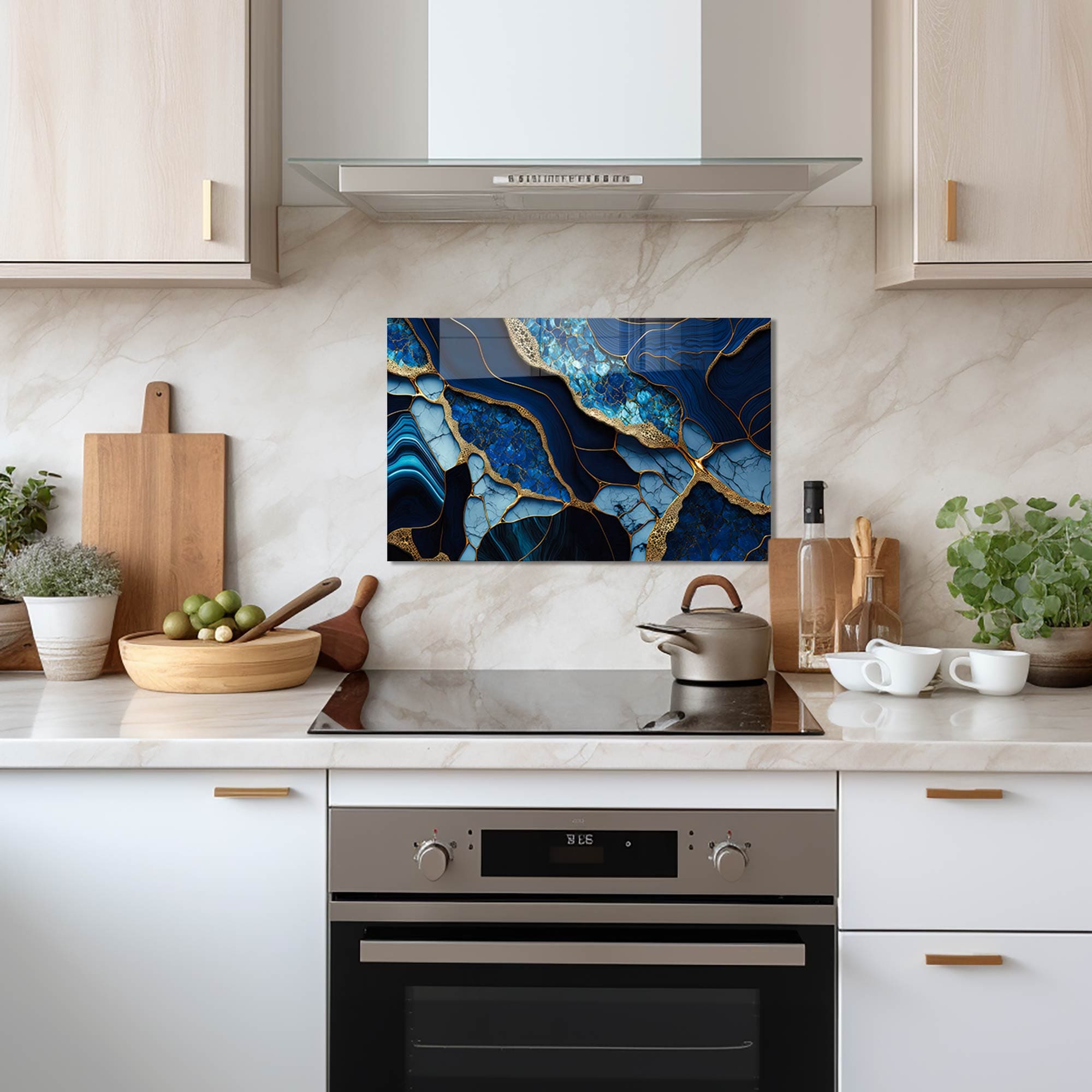 Artronauts Glass Print 72x46 cm | 28.3"x18.1" Veined Leaves - Glass Splashback