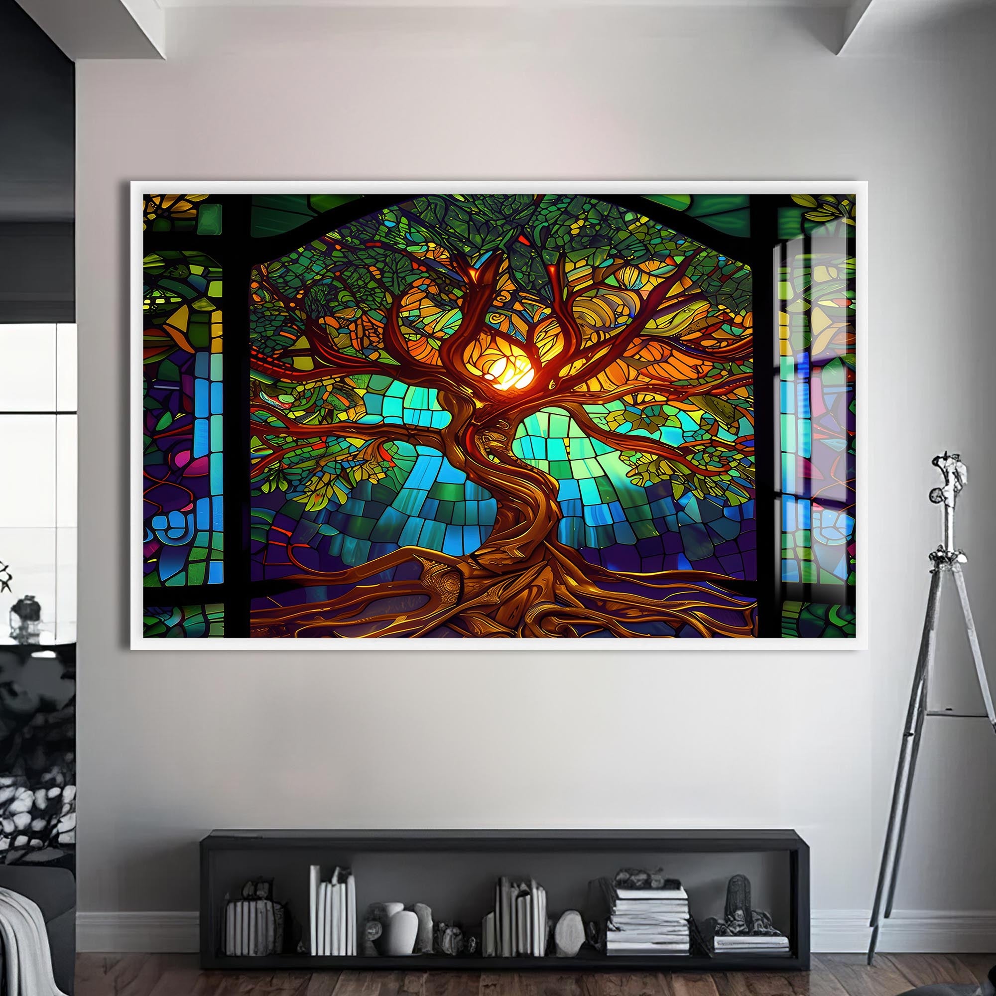 Eternal Canopy-Tree Of Life Tempered Glass Wall Art