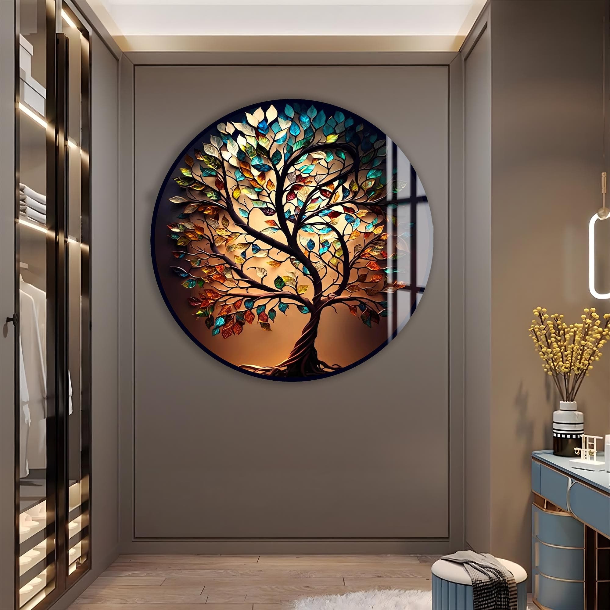 Artronauts Glass Print Elysian Tree-Tree Of Life Glass Wall Art