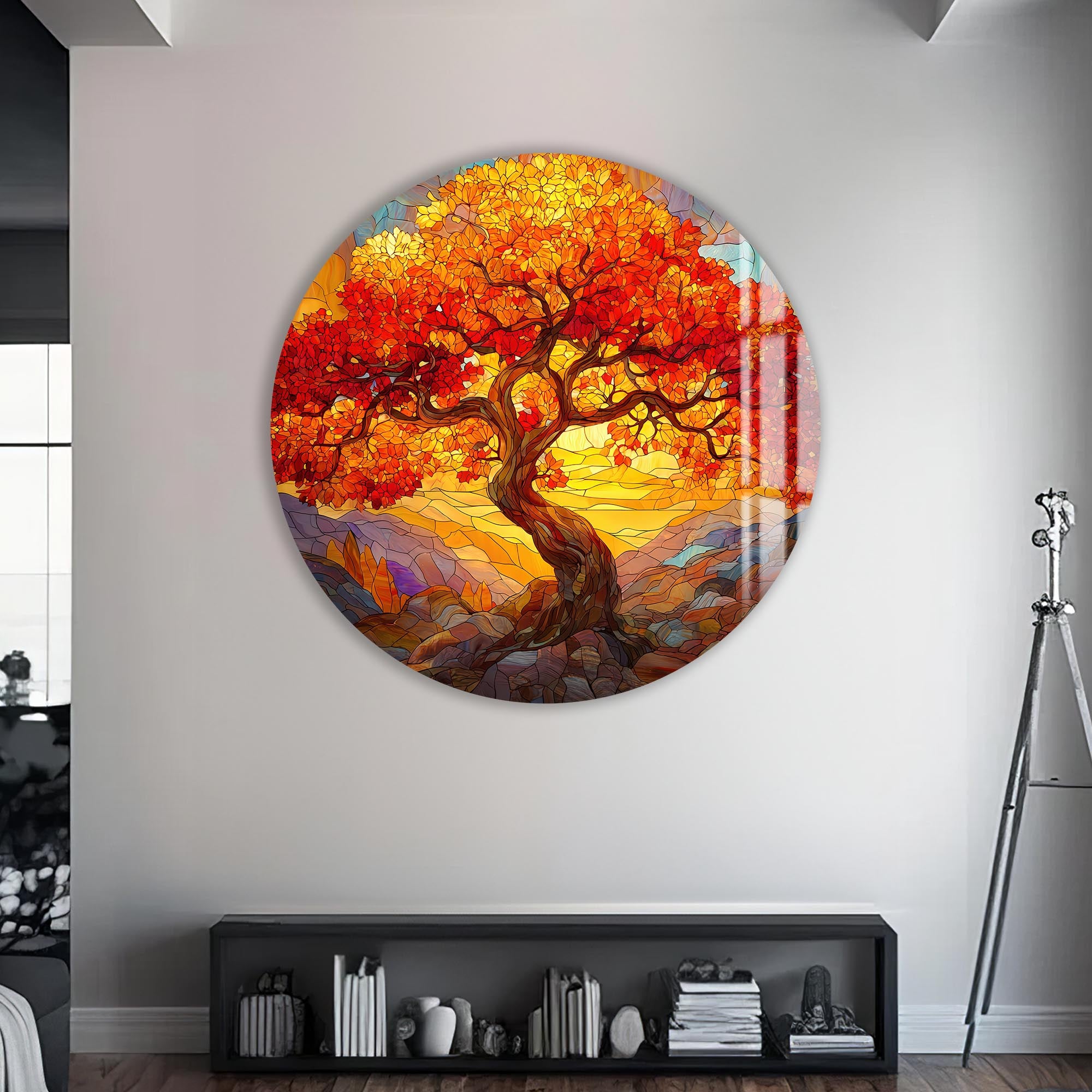 Artronauts Glass Print Autumn Tree Of Life - Tempered Glass Wall Art