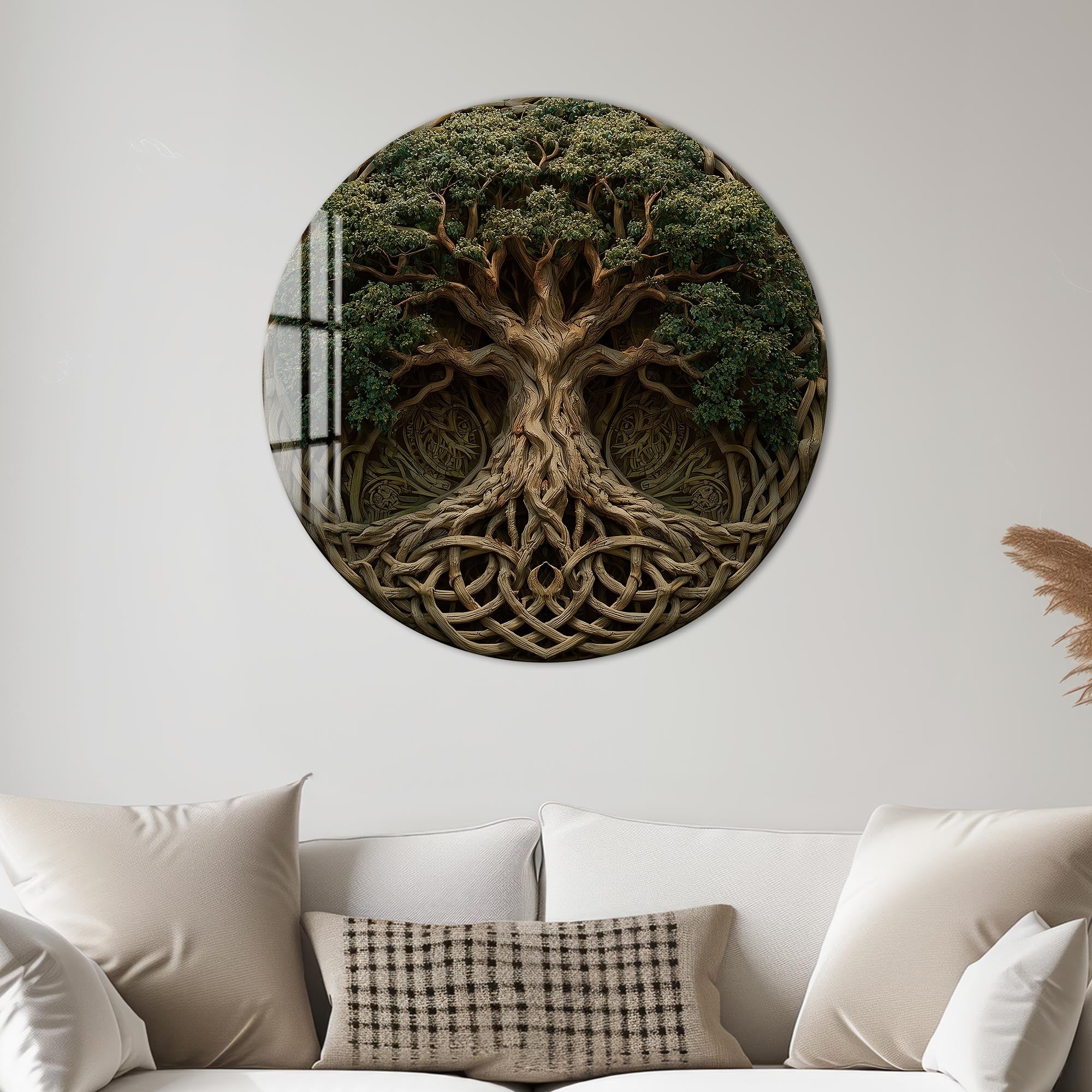 Artronauts Glass Print Celtic Knot Tree - Tempered Glass Wall Art