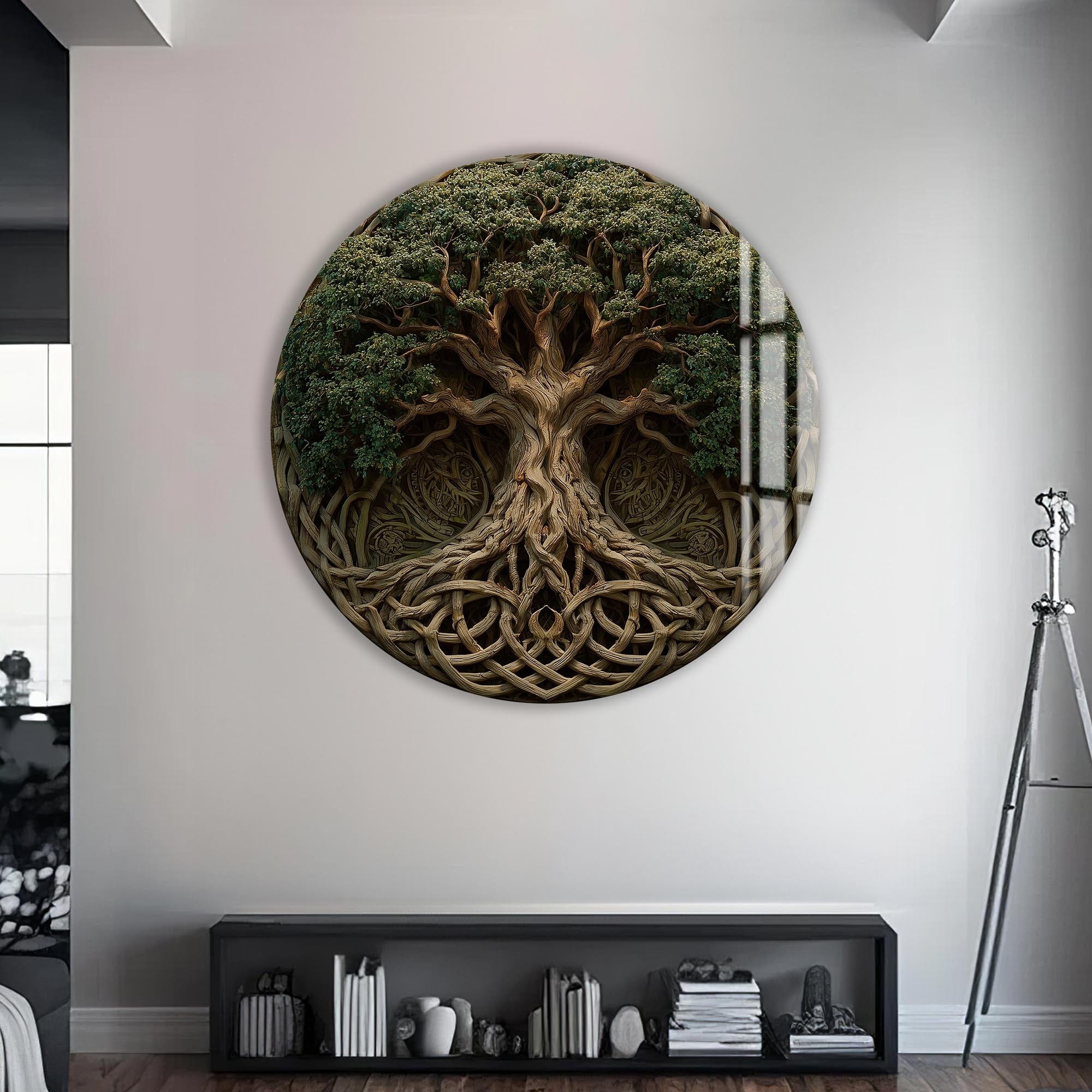 Artronauts Glass Print Celtic Knot Tree - Tempered Glass Wall Art