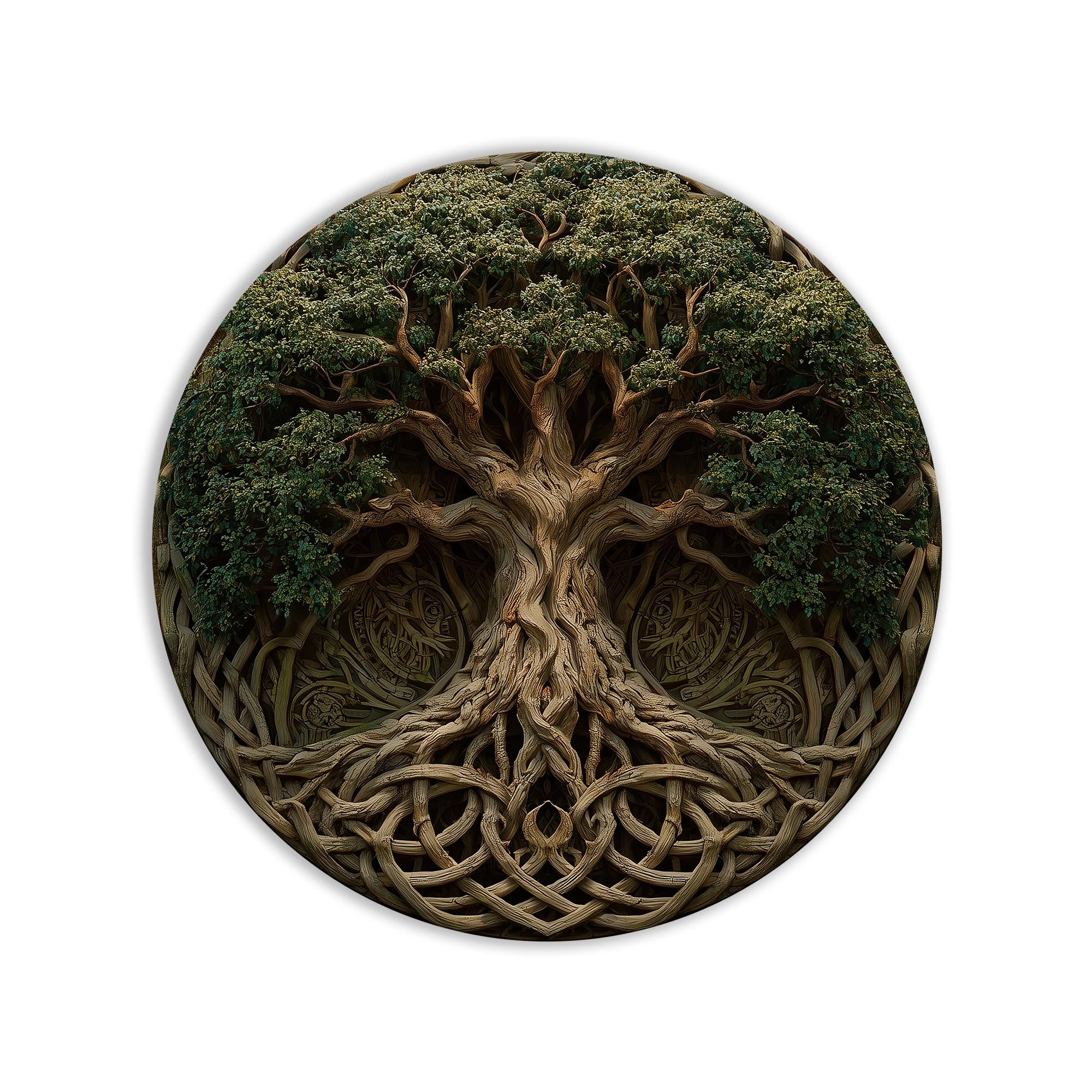 Artronauts Glass Print Celtic Knot Tree - Tempered Glass Wall Art