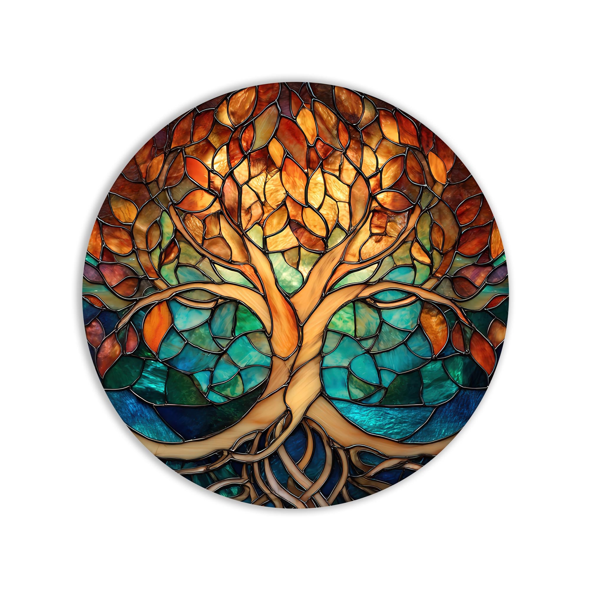 Artronauts Glass Print Autumn Stained Tree - Tempered Glass Wall Art