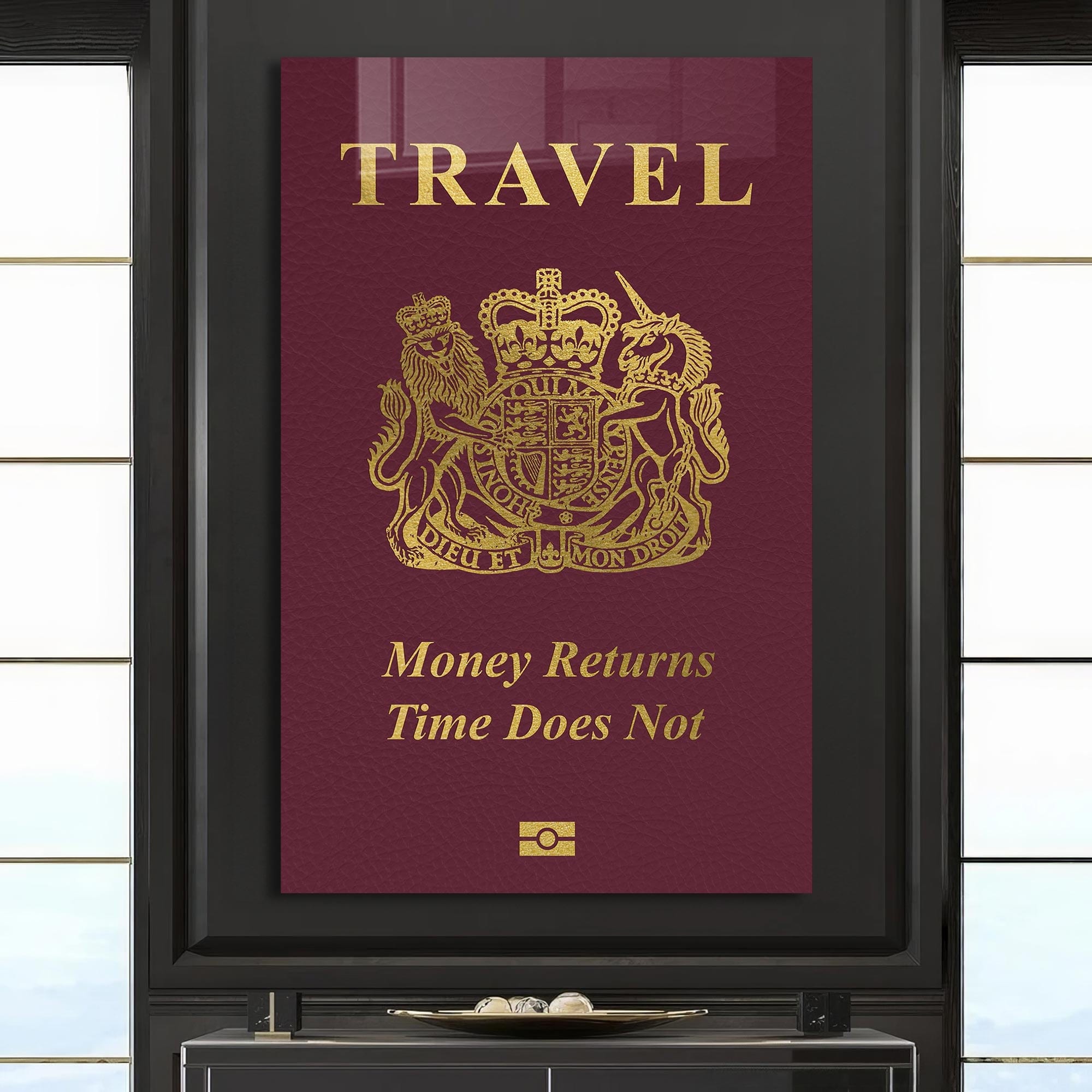 Artronauts Glass Print Travel Passport - Tempered Glass Wall Art