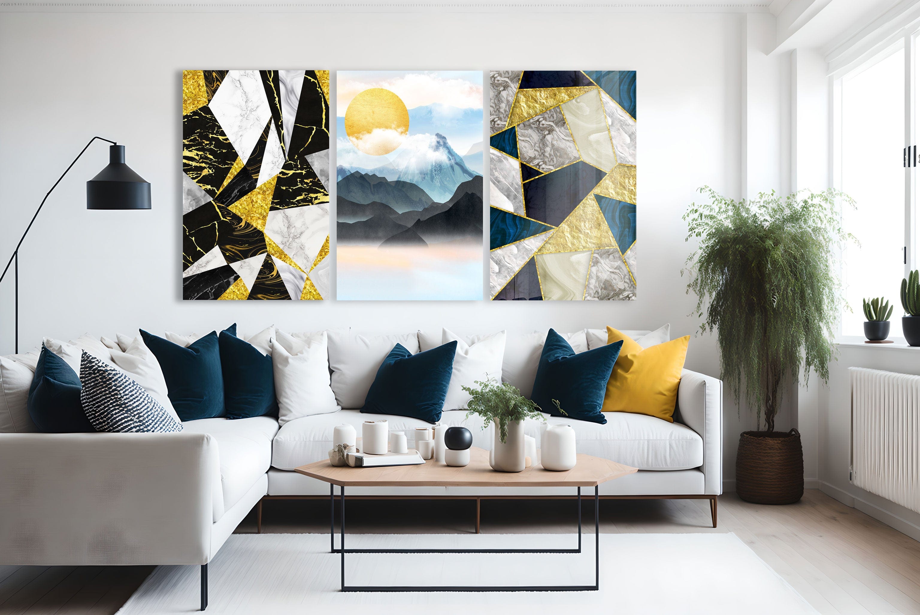 Artronauts Glass Print Geometric Abstract - Trinity