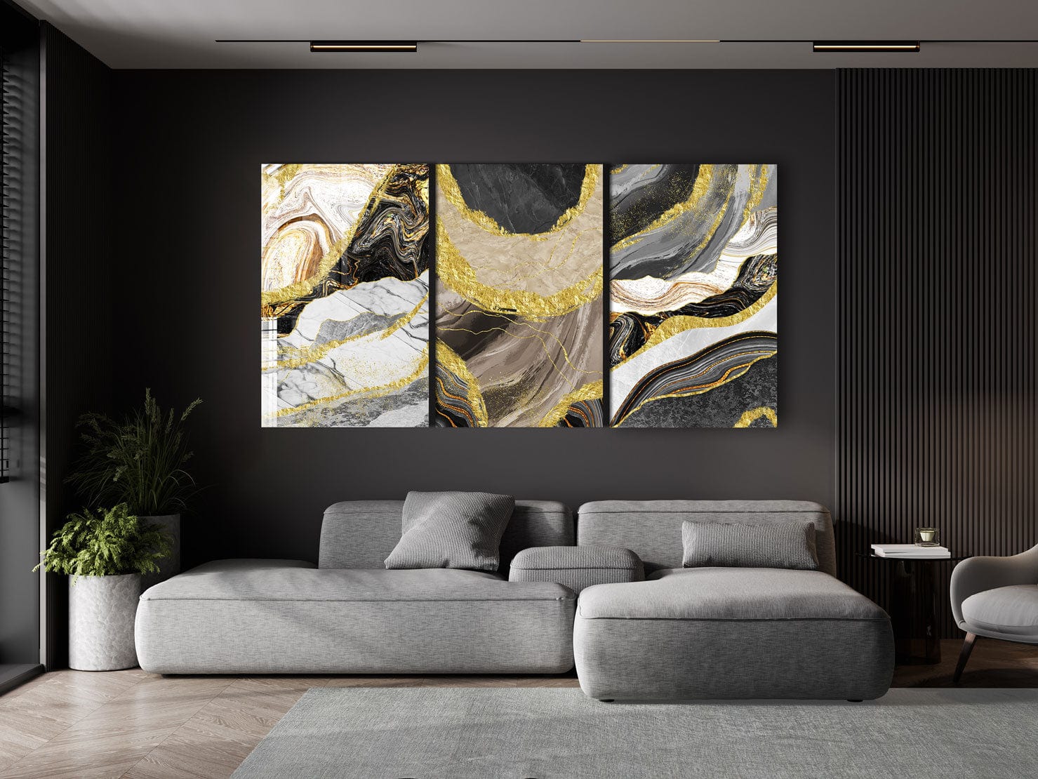 Artronauts Glass Print Marble Design - Trinity