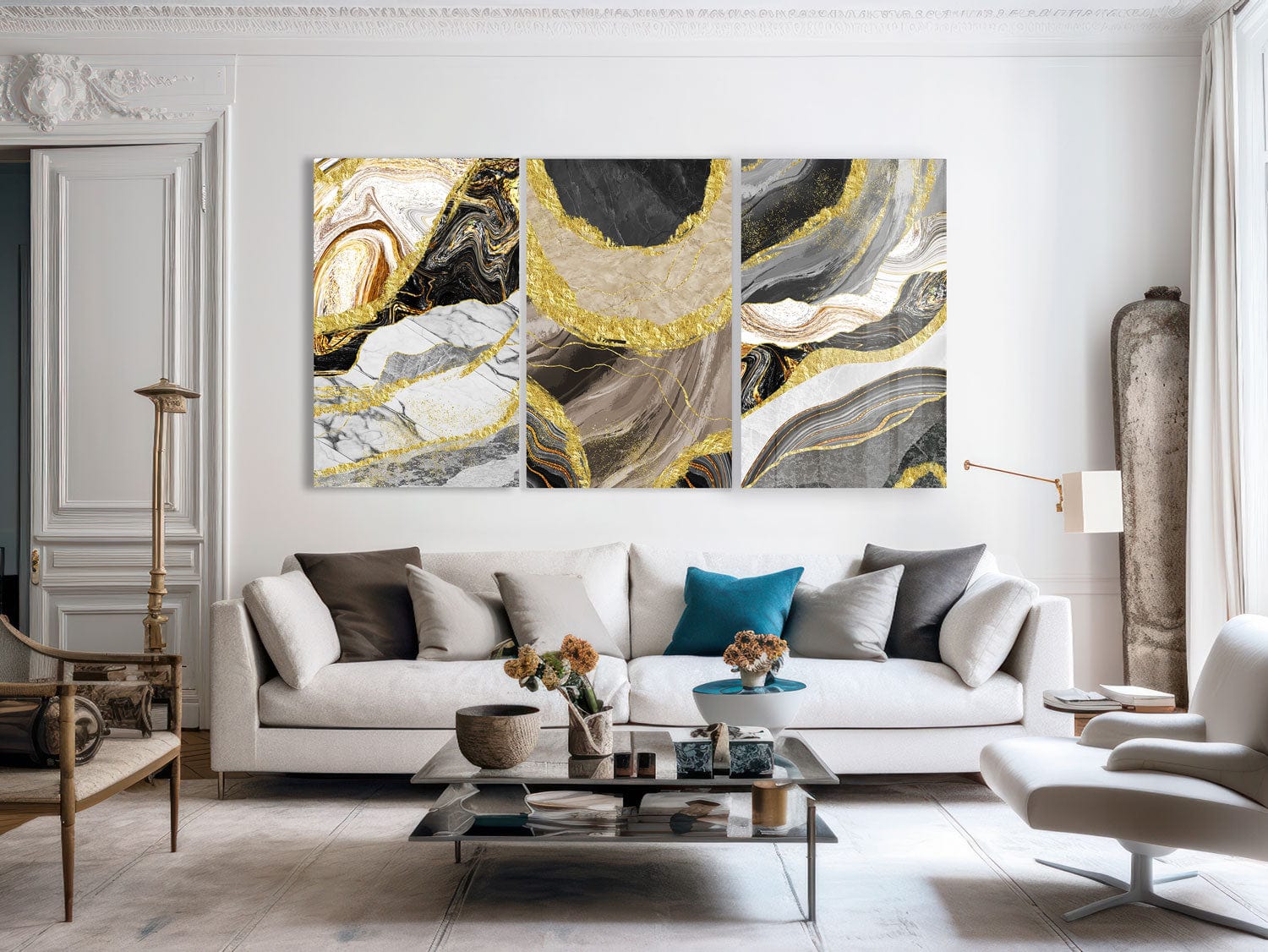 Artronauts Glass Print Marble Design - Trinity