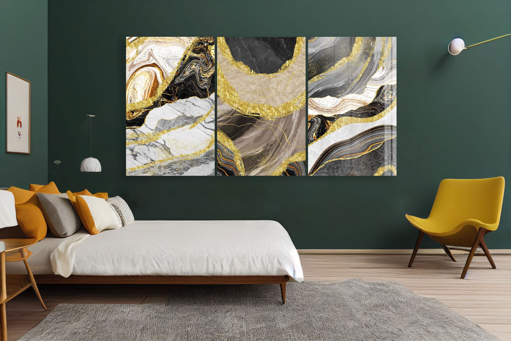 Artronauts Glass Print Marble Design - Trinity