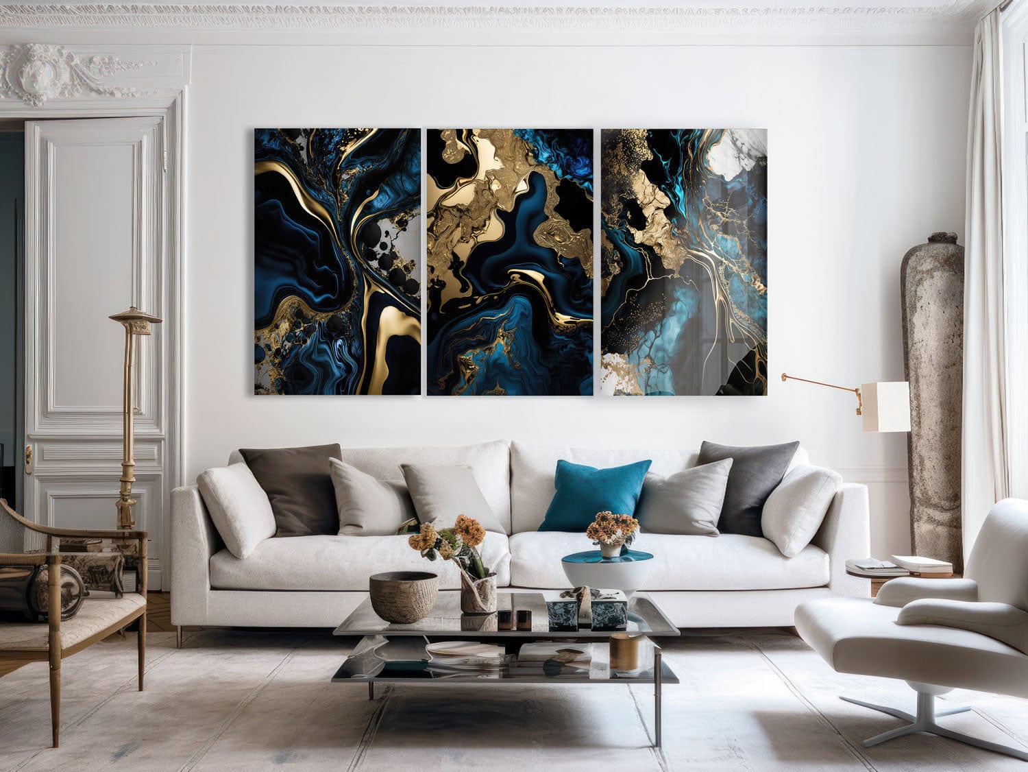Artronauts Glass Print Earth Abstract - Trinity