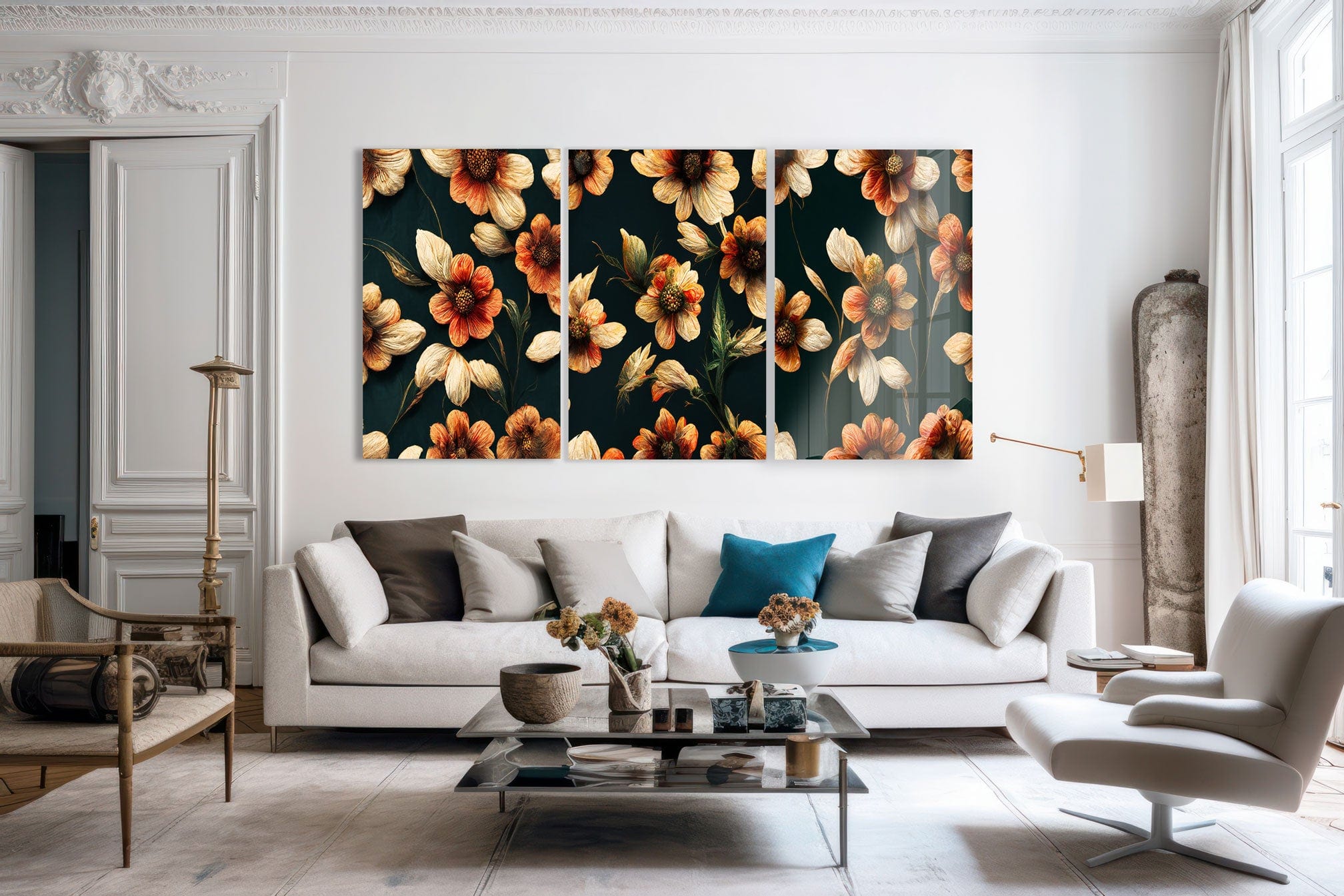 Artronauts Glass Print Flowers - Trinity