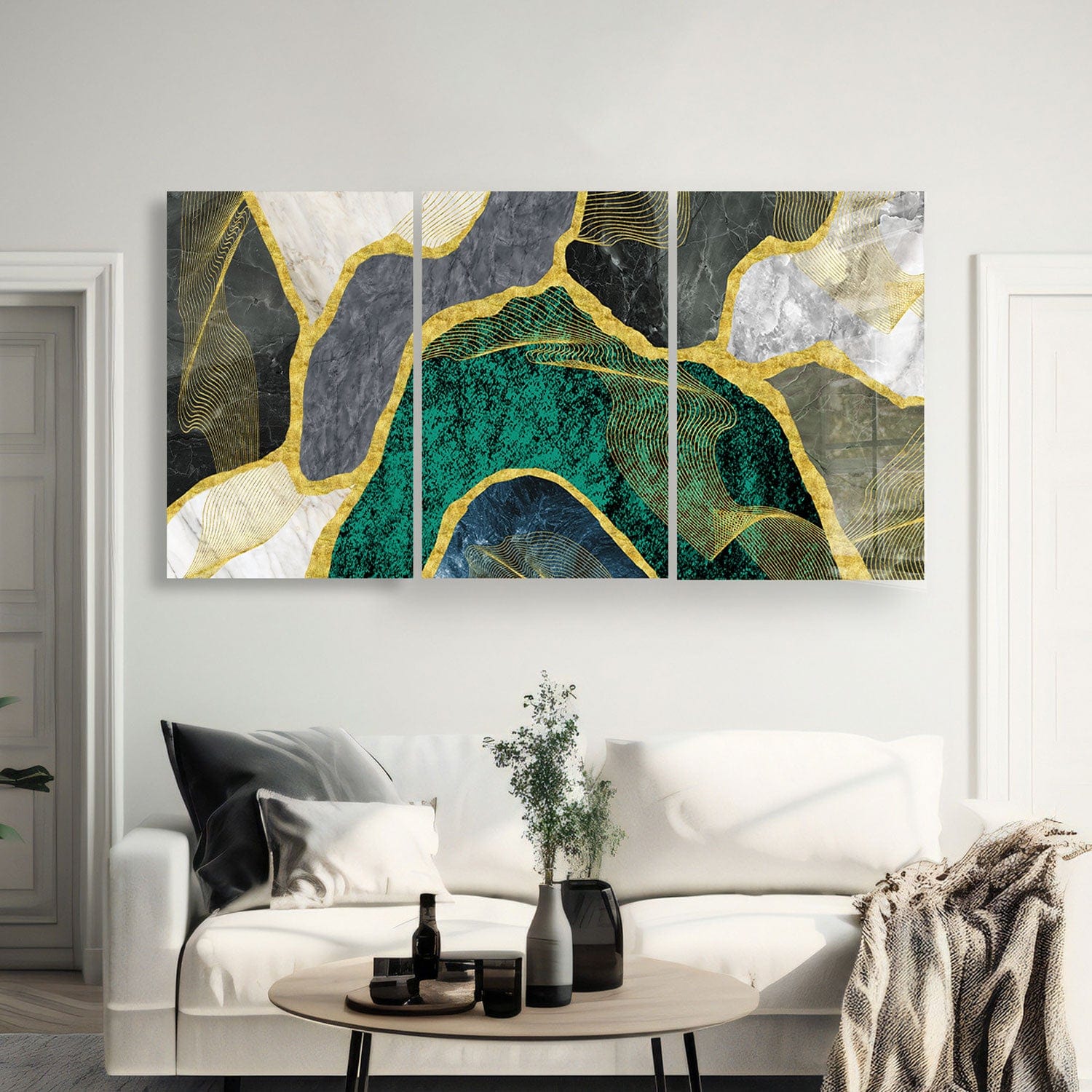 Artronauts Glass Print Modern Marble - Trinity