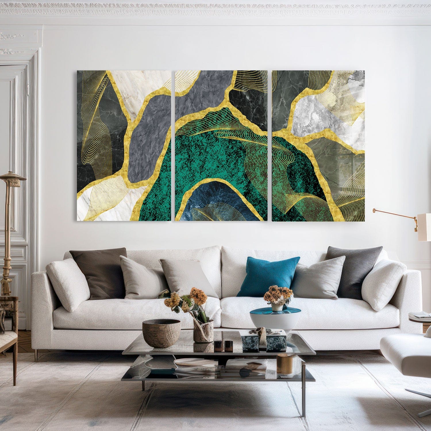 Artronauts Glass Print 210 x 110 cm Modern Marble - Trinity