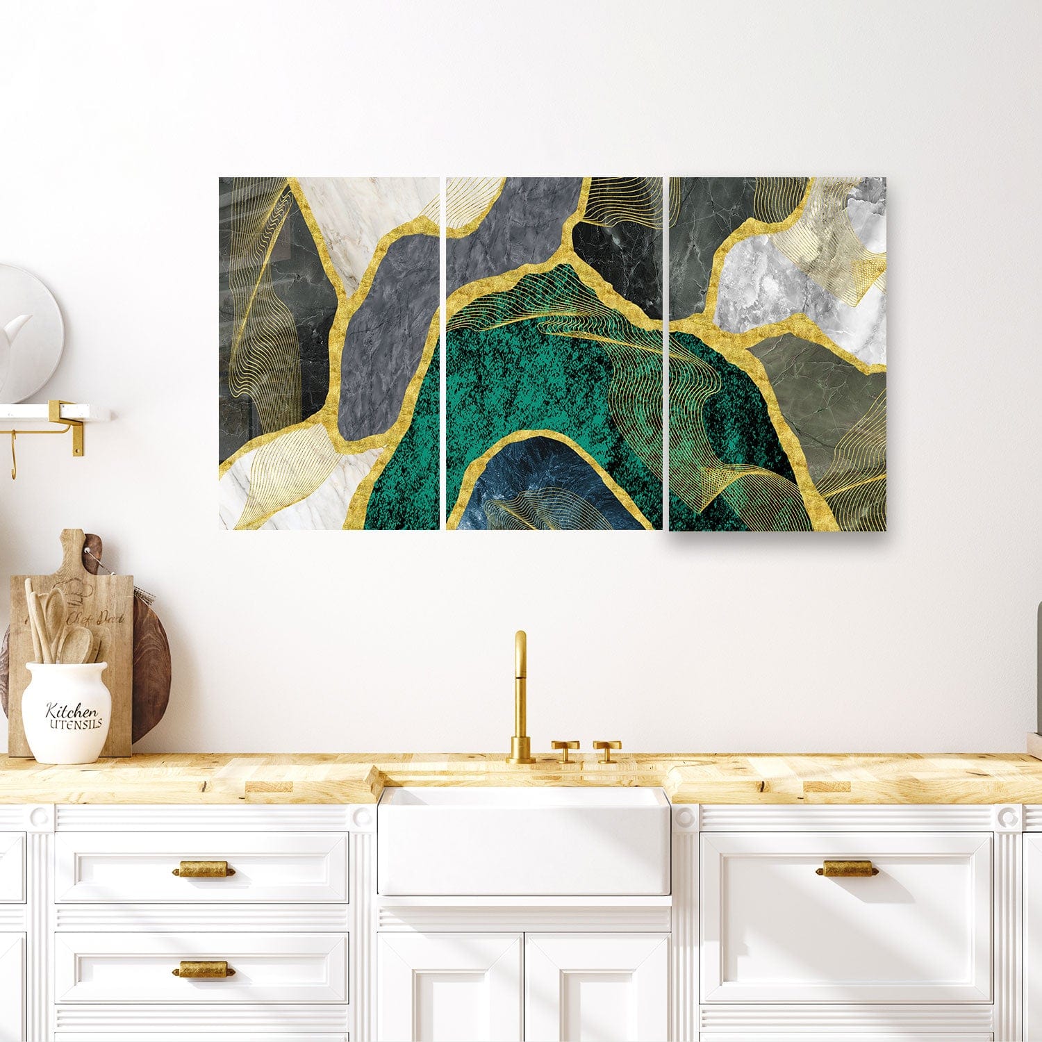 Artronauts Glass Print Modern Marble - Trinity