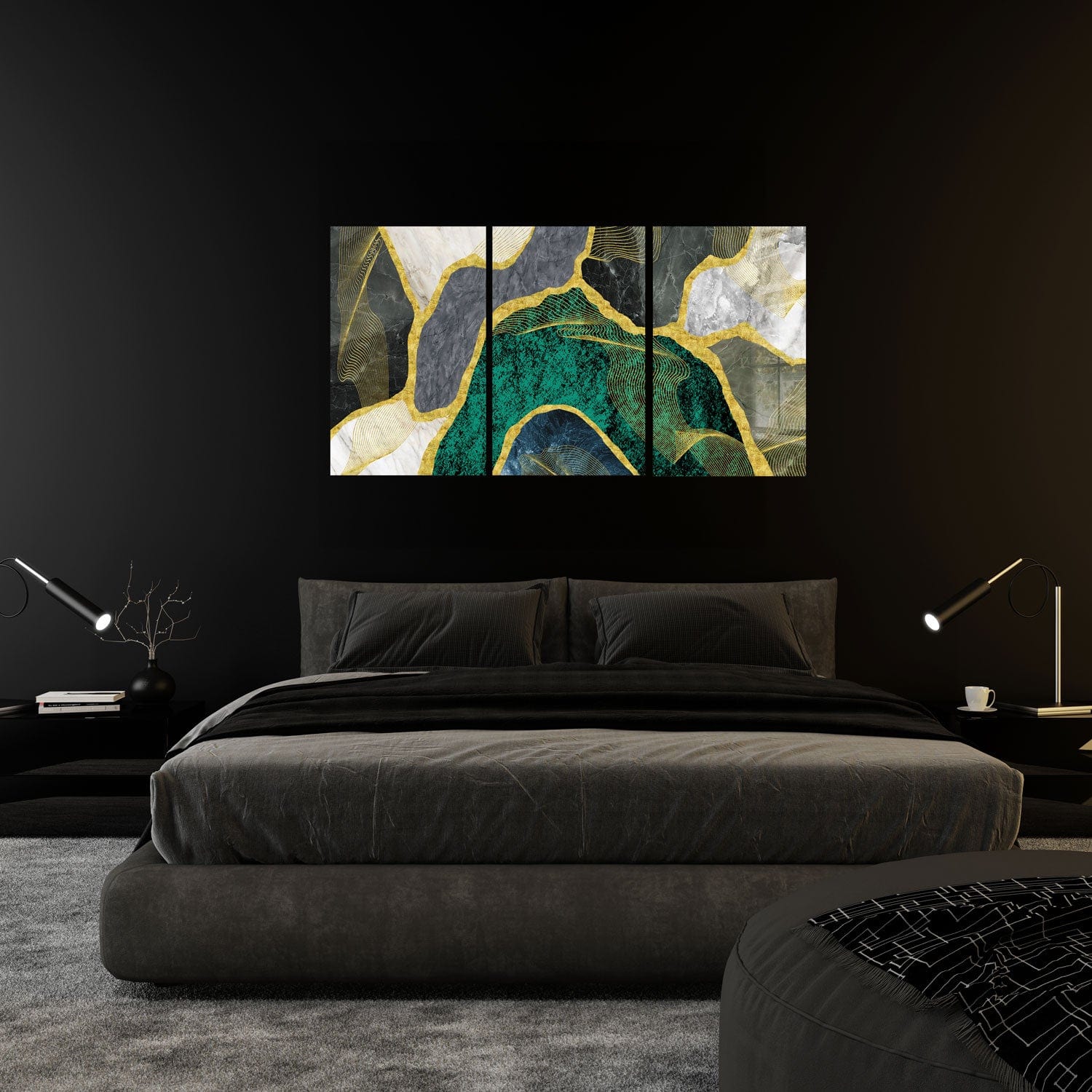 Artronauts Glass Print 138 x 72 cm Modern Marble - Trinity