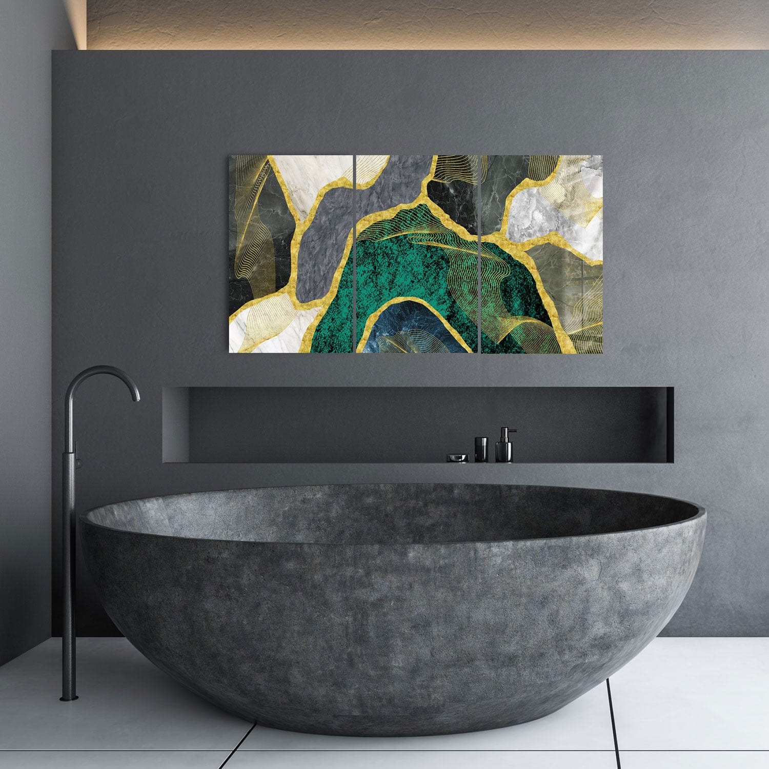 Artronauts Glass Print Modern Marble - Trinity