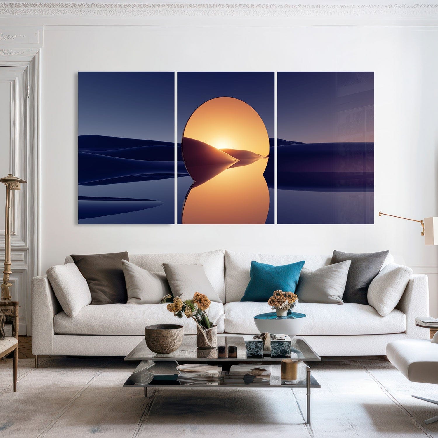 Artronauts Glass Print 210 x 110 cm Golden Mirror - Trinity