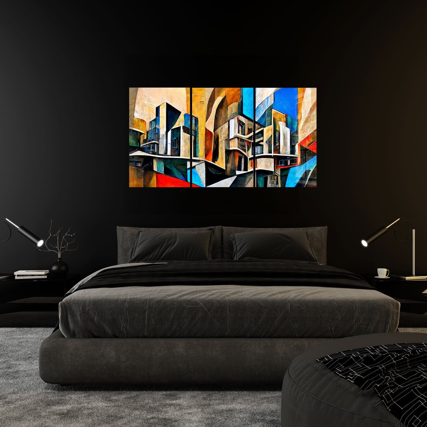 Artronauts Glass Print Colourful Apartments - Trinity