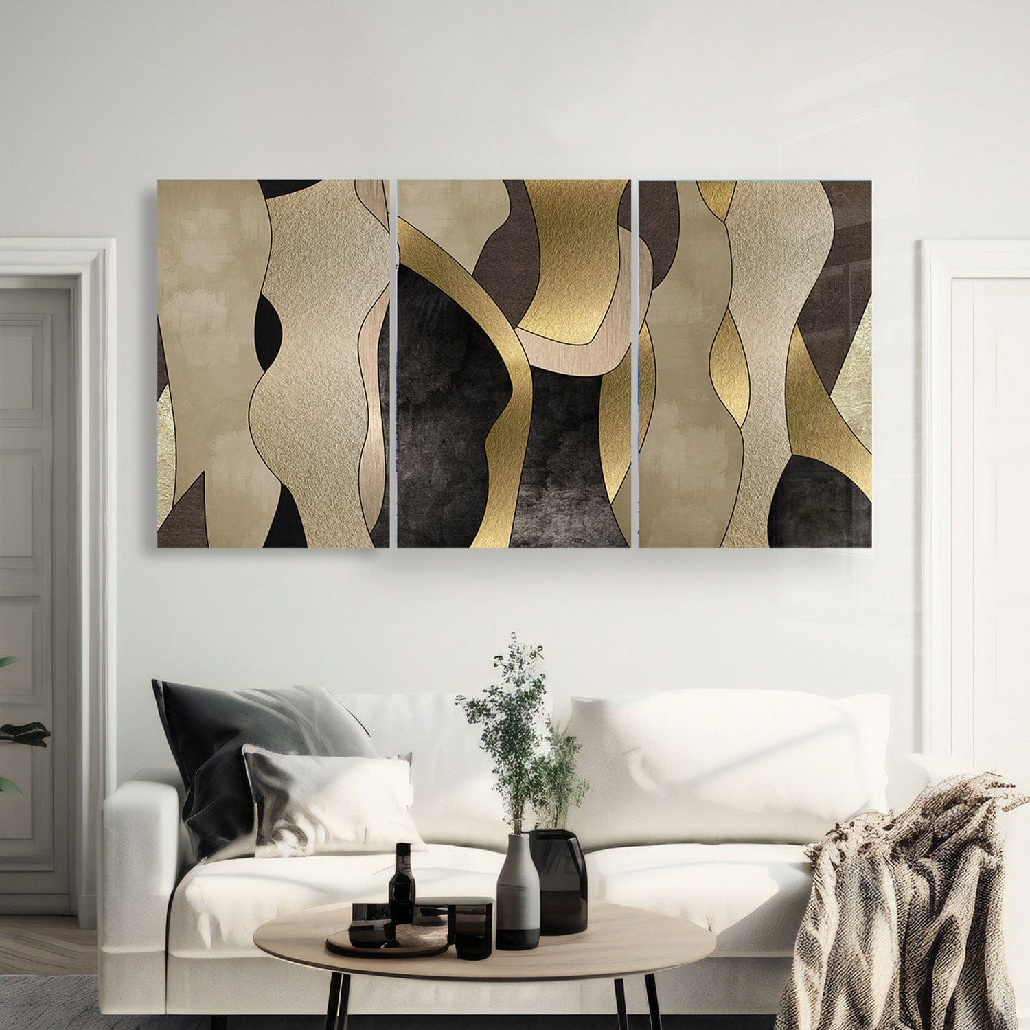Artronauts Glass Print Fifty Shades of Beige - Trinity