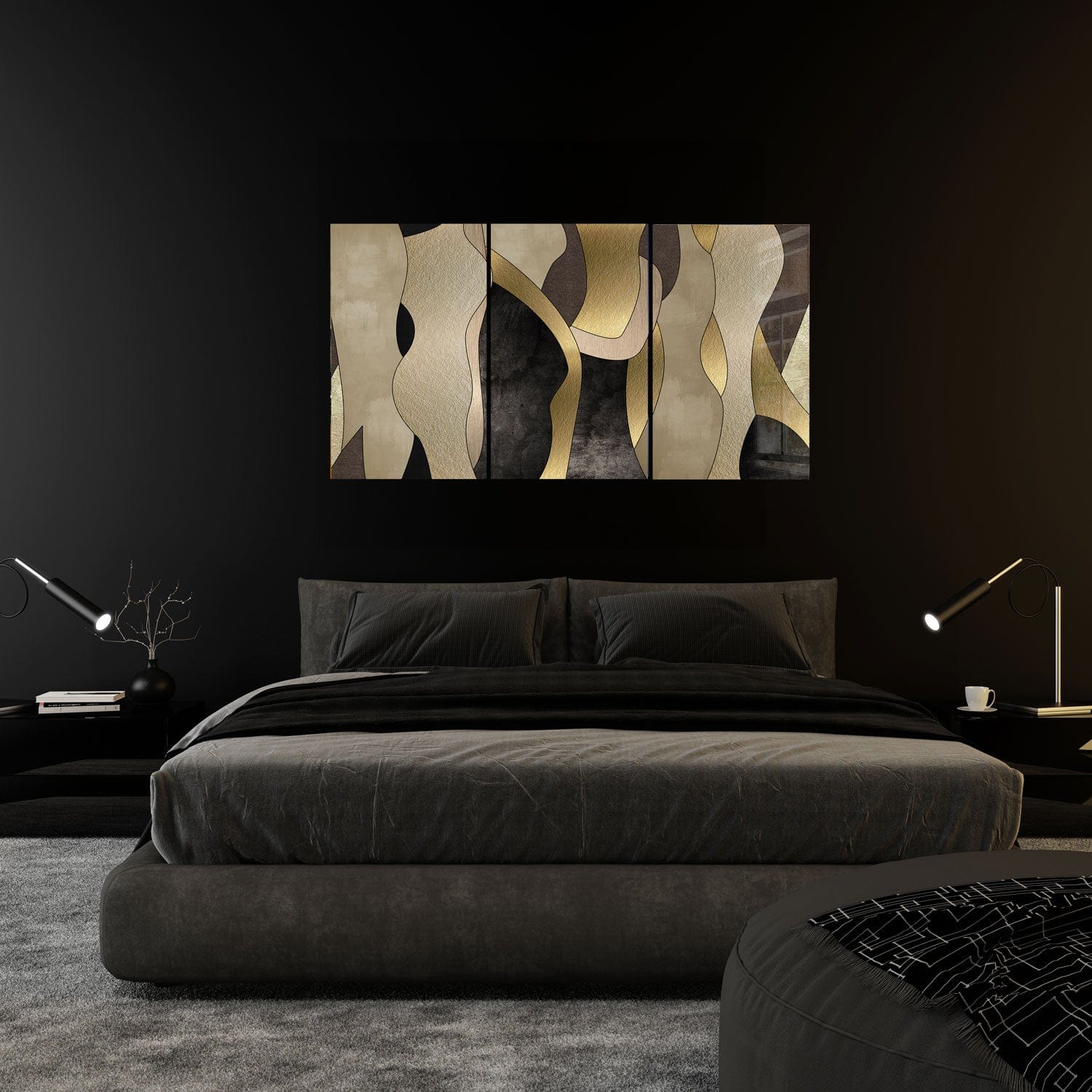 Artronauts Glass Print Fifty Shades of Beige - Trinity