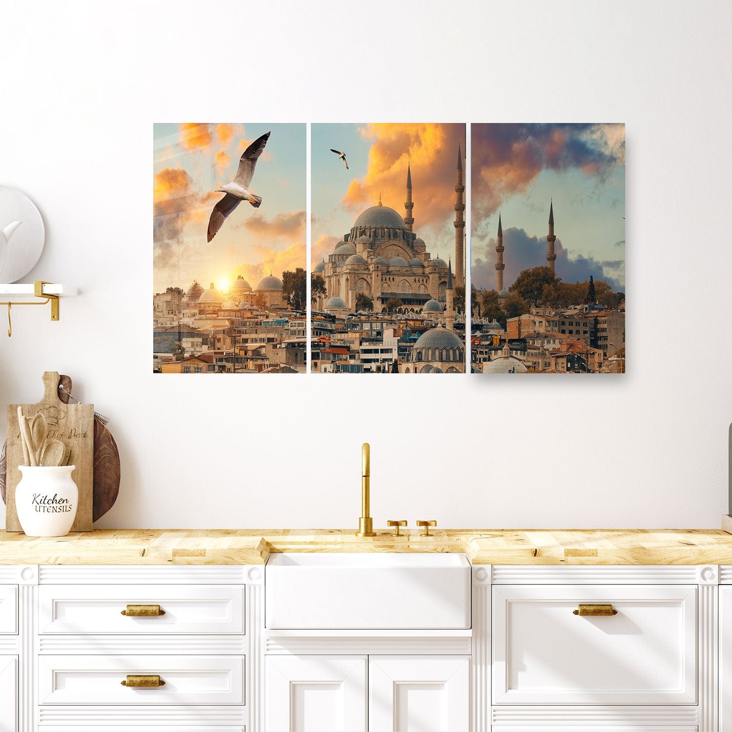 Artronauts Glass Print 138 x 72 cm Blue Mosque - Trinity