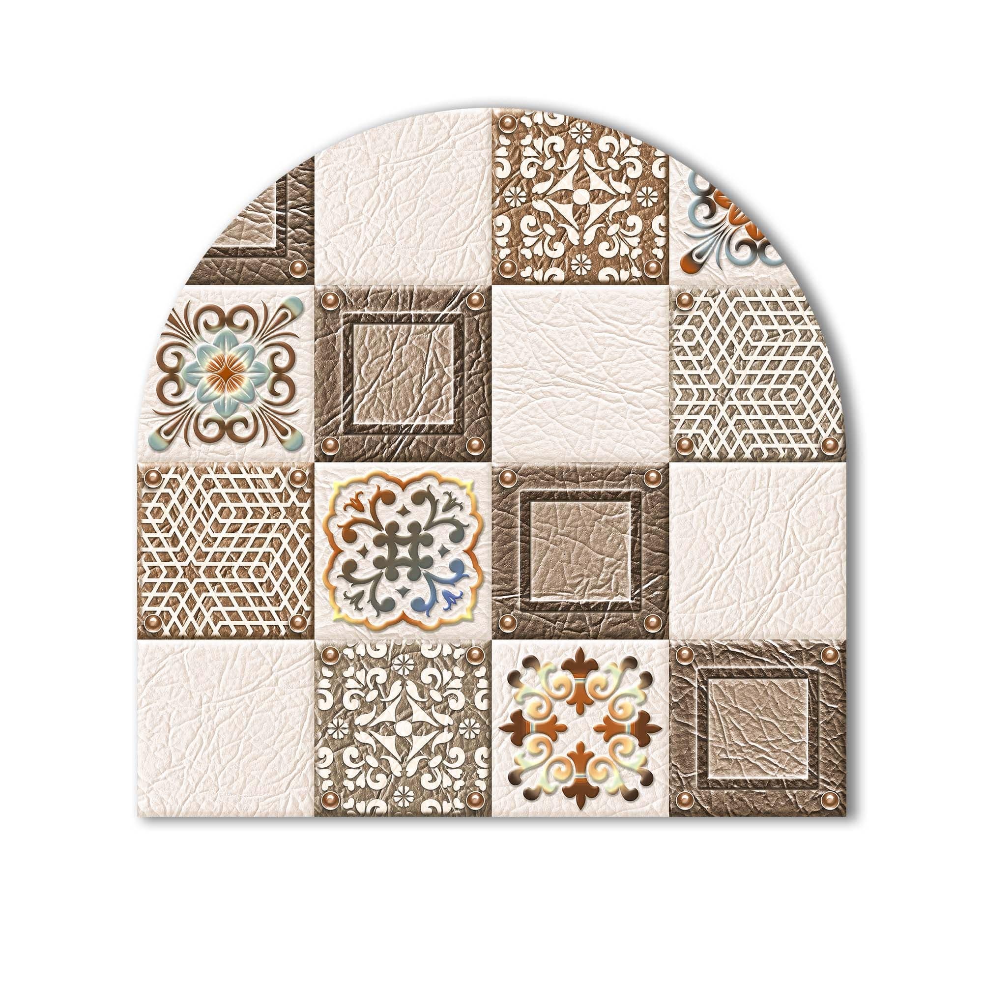 Artronauts Glass Print Beige Mosaics - Glass Splashback