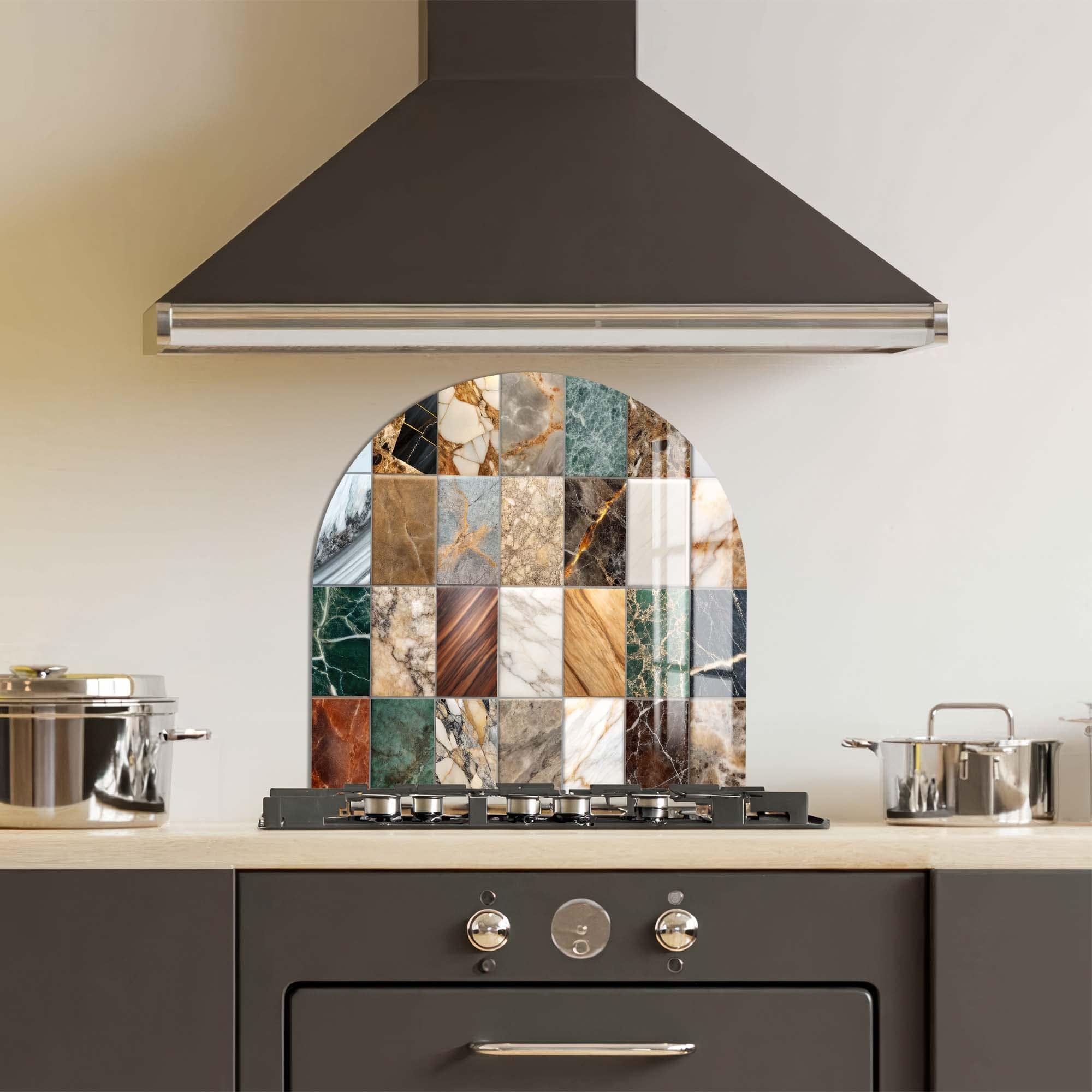 Artronauts Glass Print Colourful Marbles - Glass Splashback