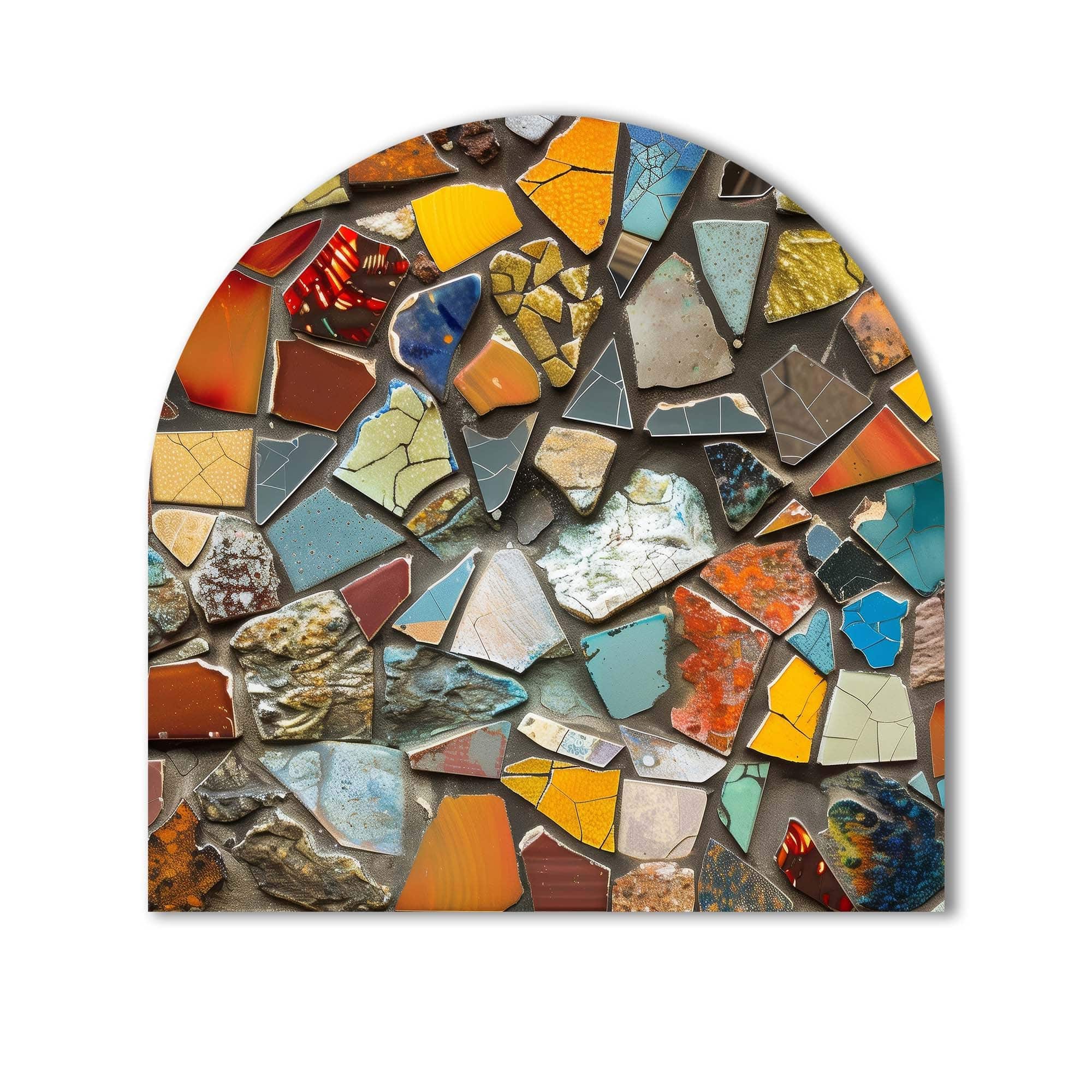 Artronauts Glass Print Colourful Stones - Glass Splashback