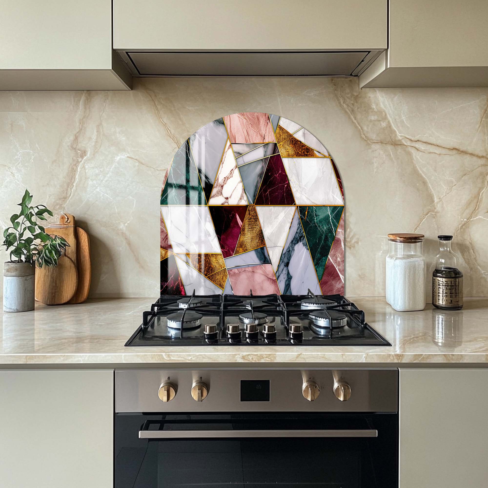 Artronauts Glass Print Colourful Marbles - Glass Splashback