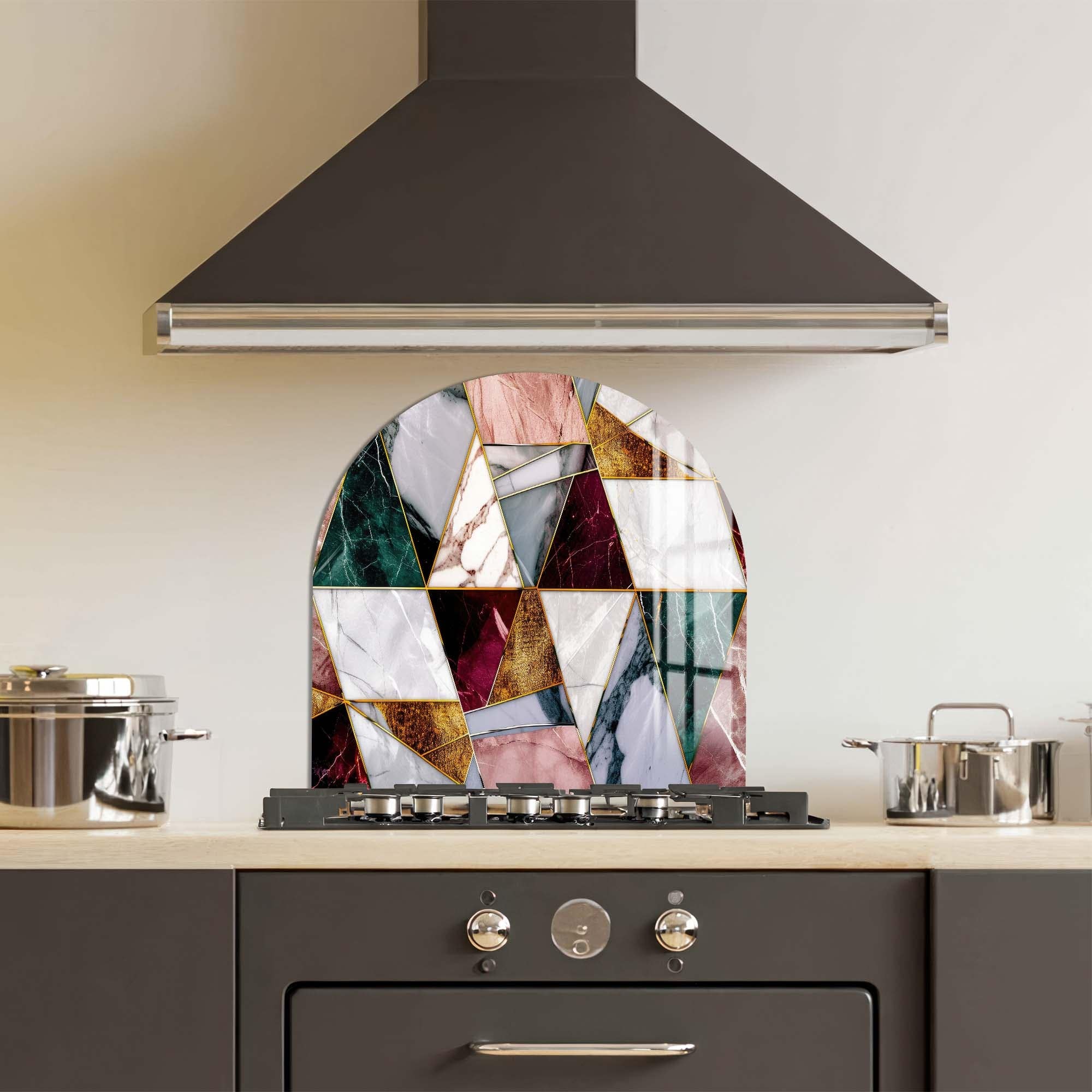 Artronauts Glass Print Colourful Marbles - Glass Splashback