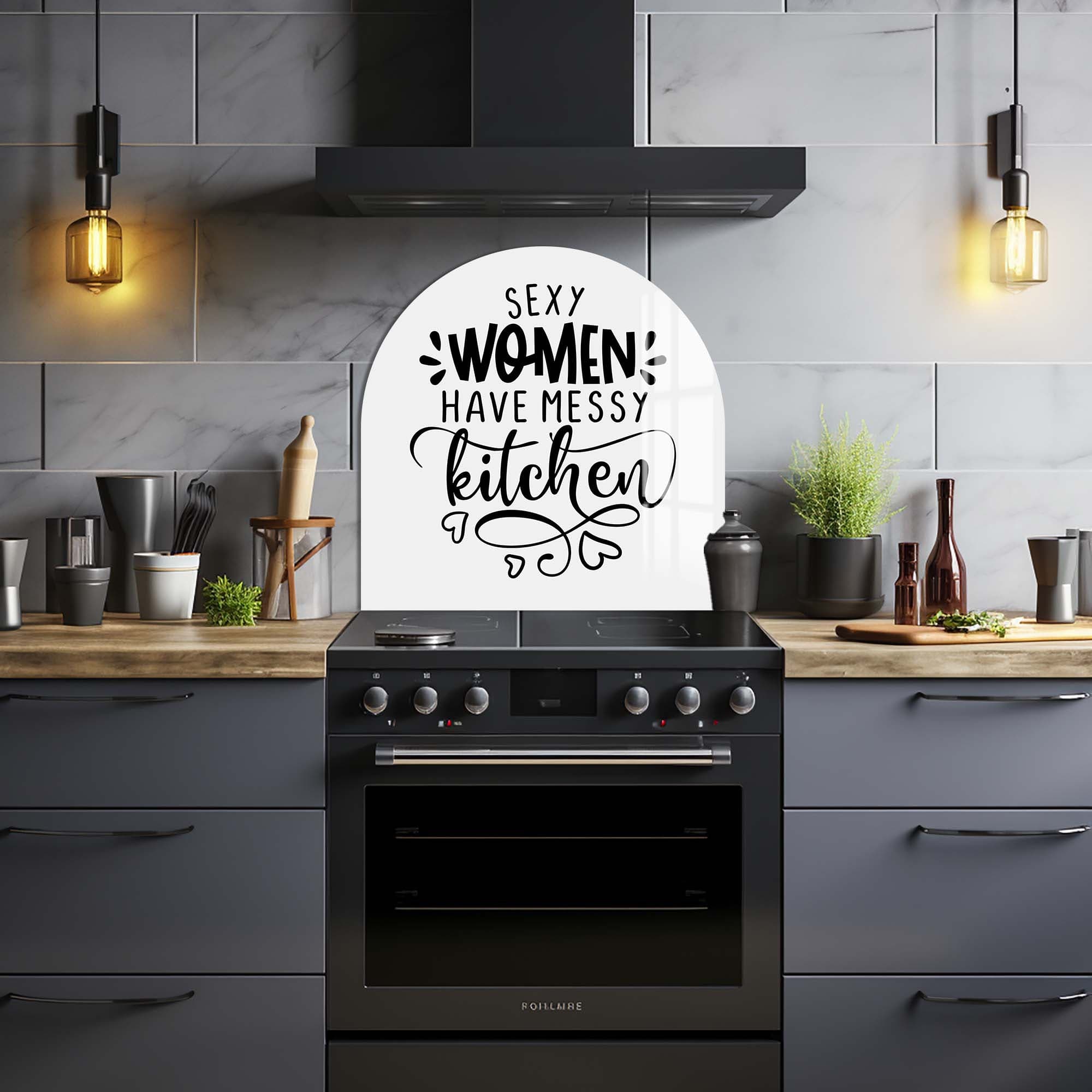 Artronauts Glass Print Sexy Women - Glass Splashback