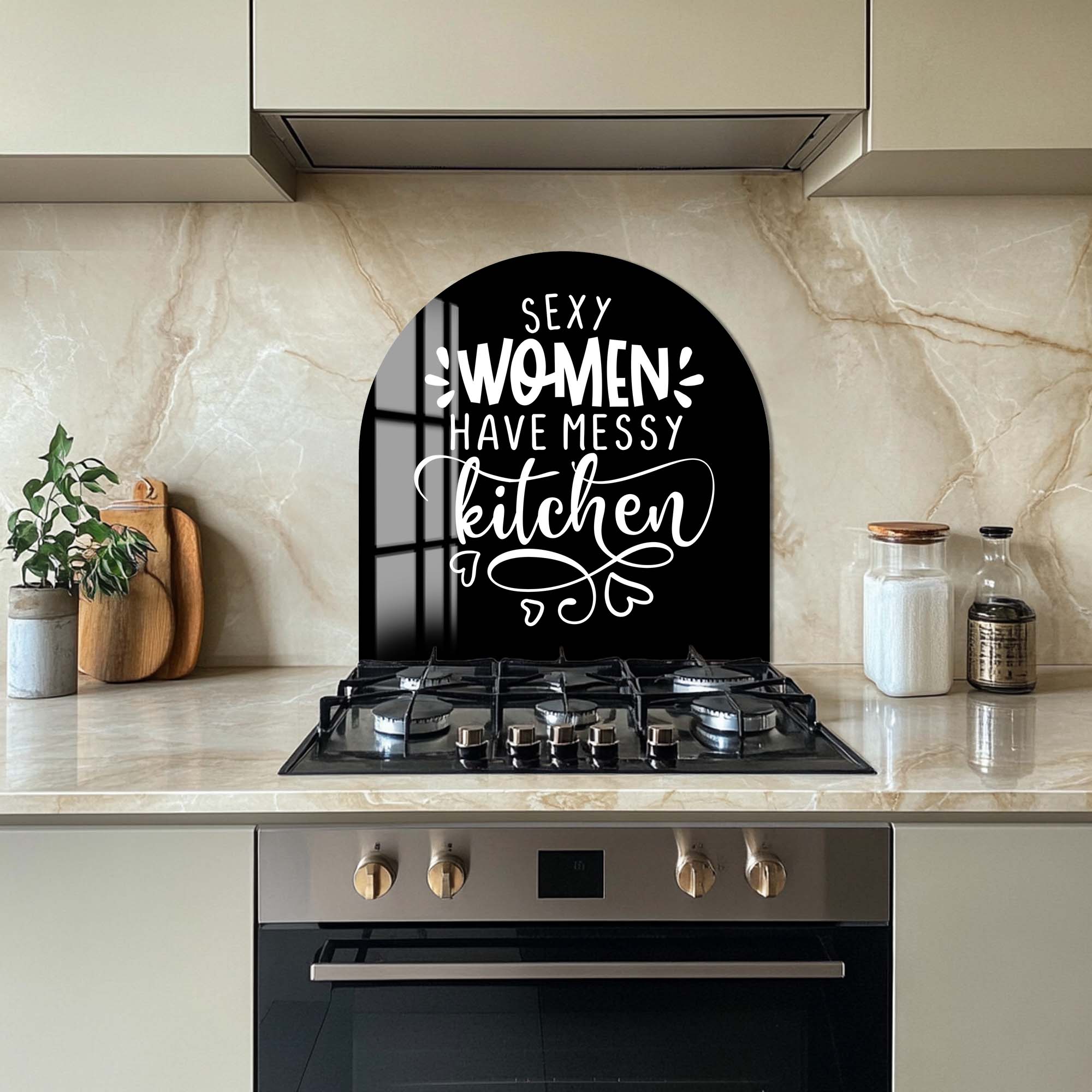 Artronauts Glass Print Sexy Women II - Glass Splashback