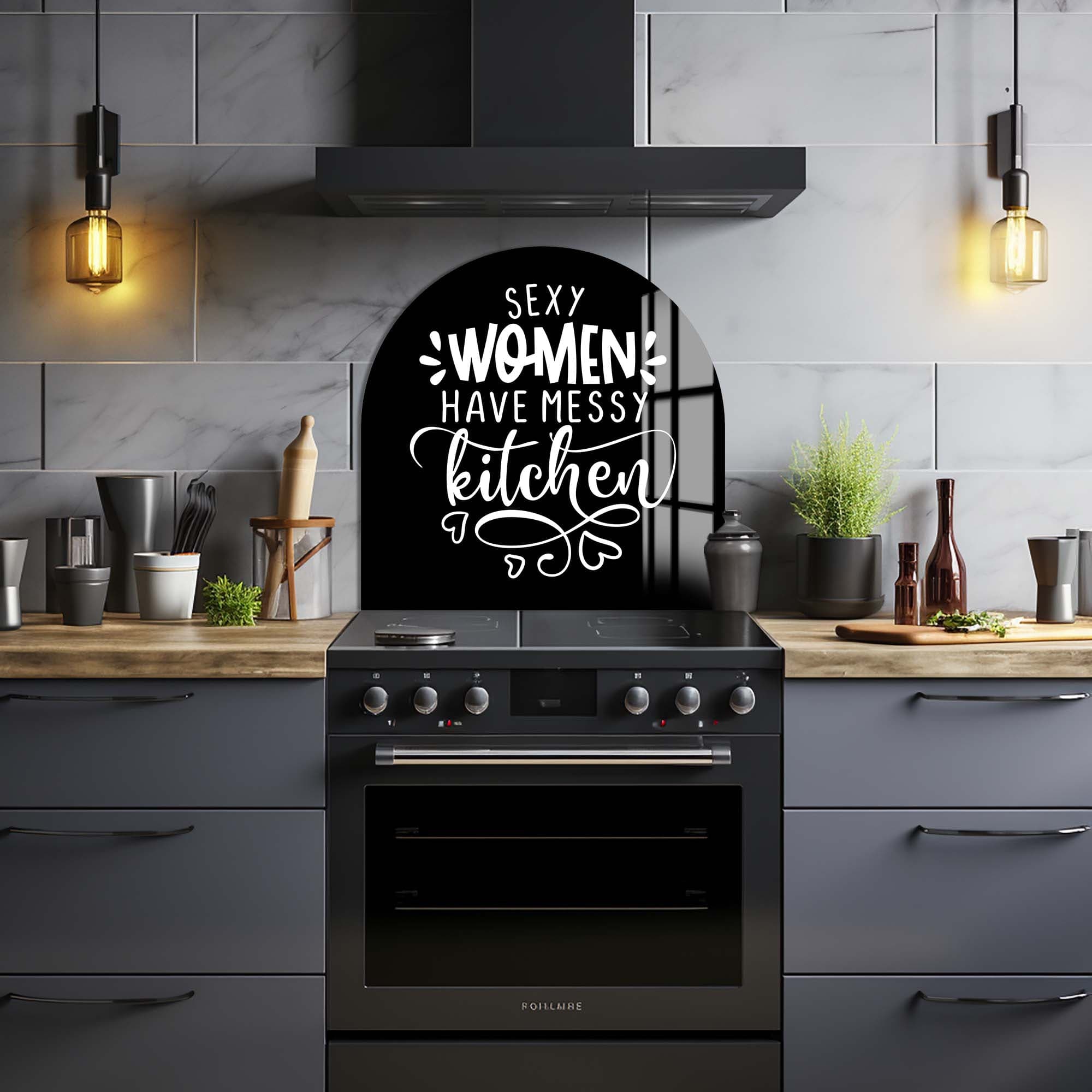Artronauts Glass Print Sexy Women II - Glass Splashback