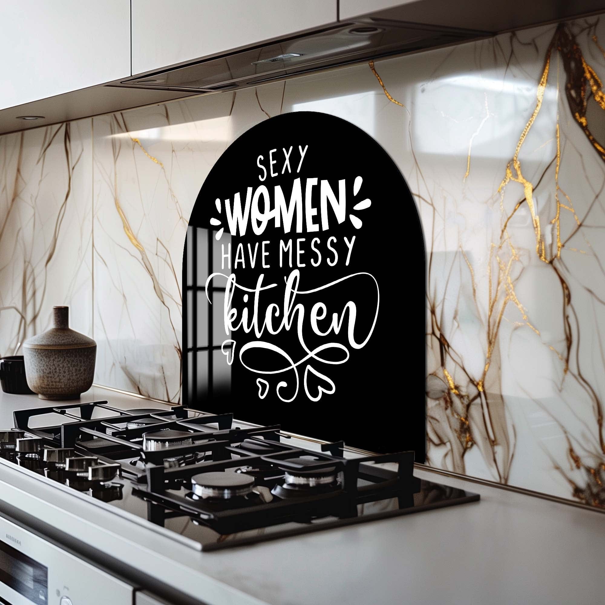 Artronauts Glass Print Sexy Women II - Glass Splashback