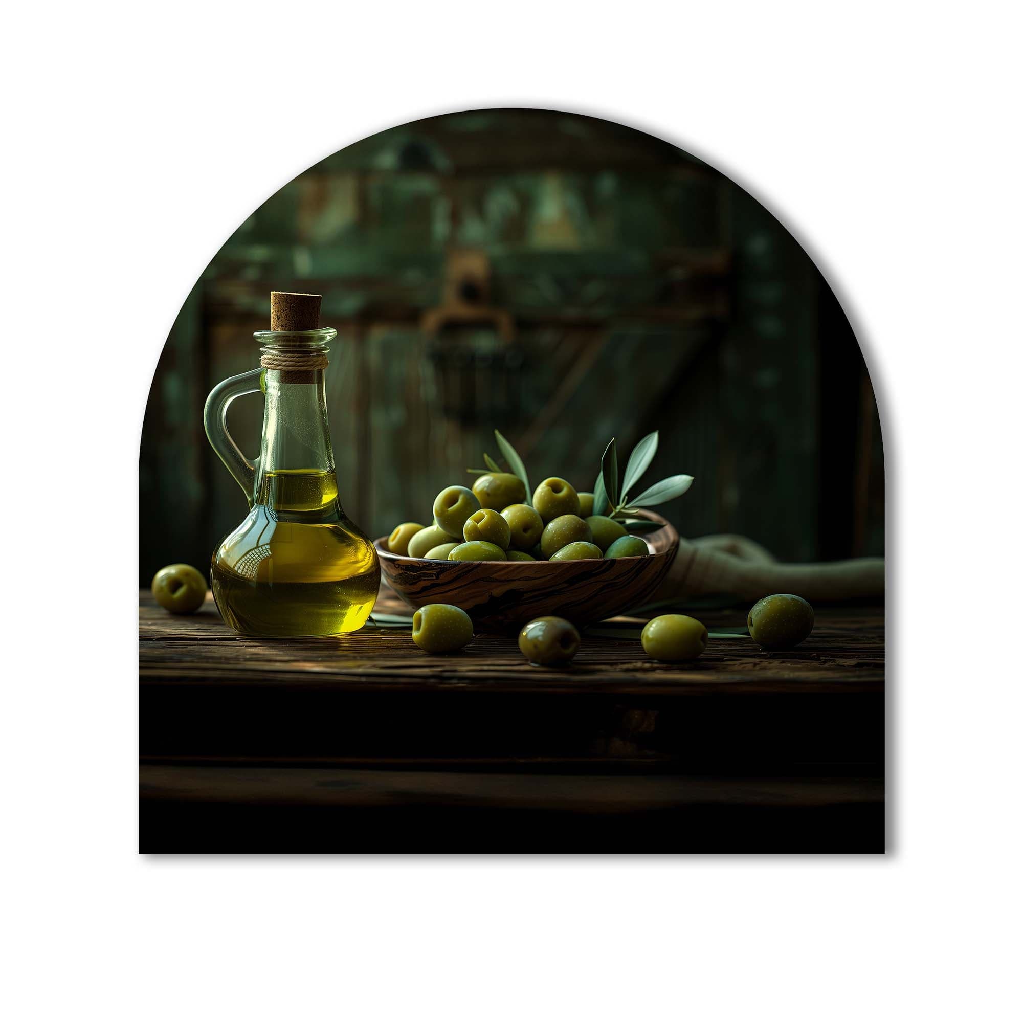 Artronauts Glass Print Olive Oil - Glass Splashback