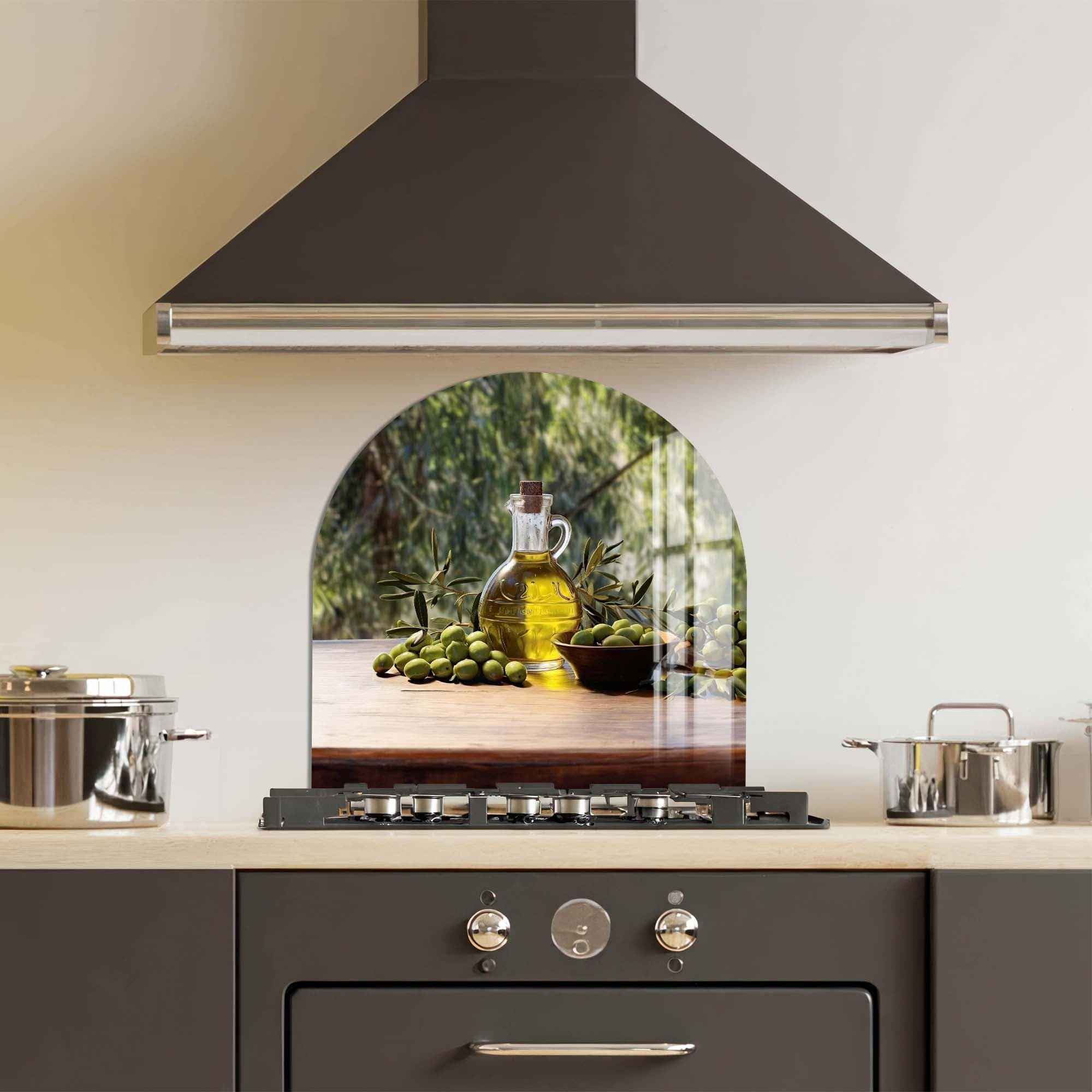 Artronauts Glass Print Olive Oil II - Glass Splashback