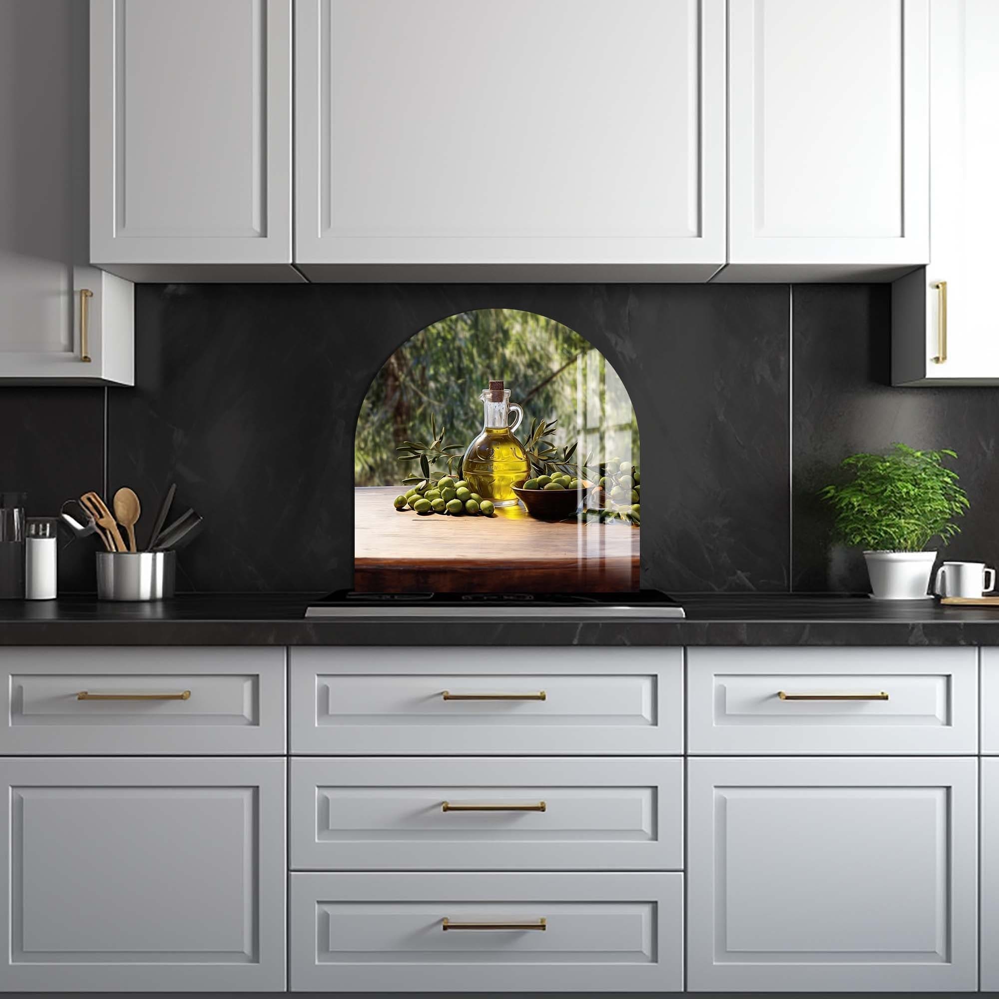 Artronauts Glass Print Olive Oil II - Glass Splashback