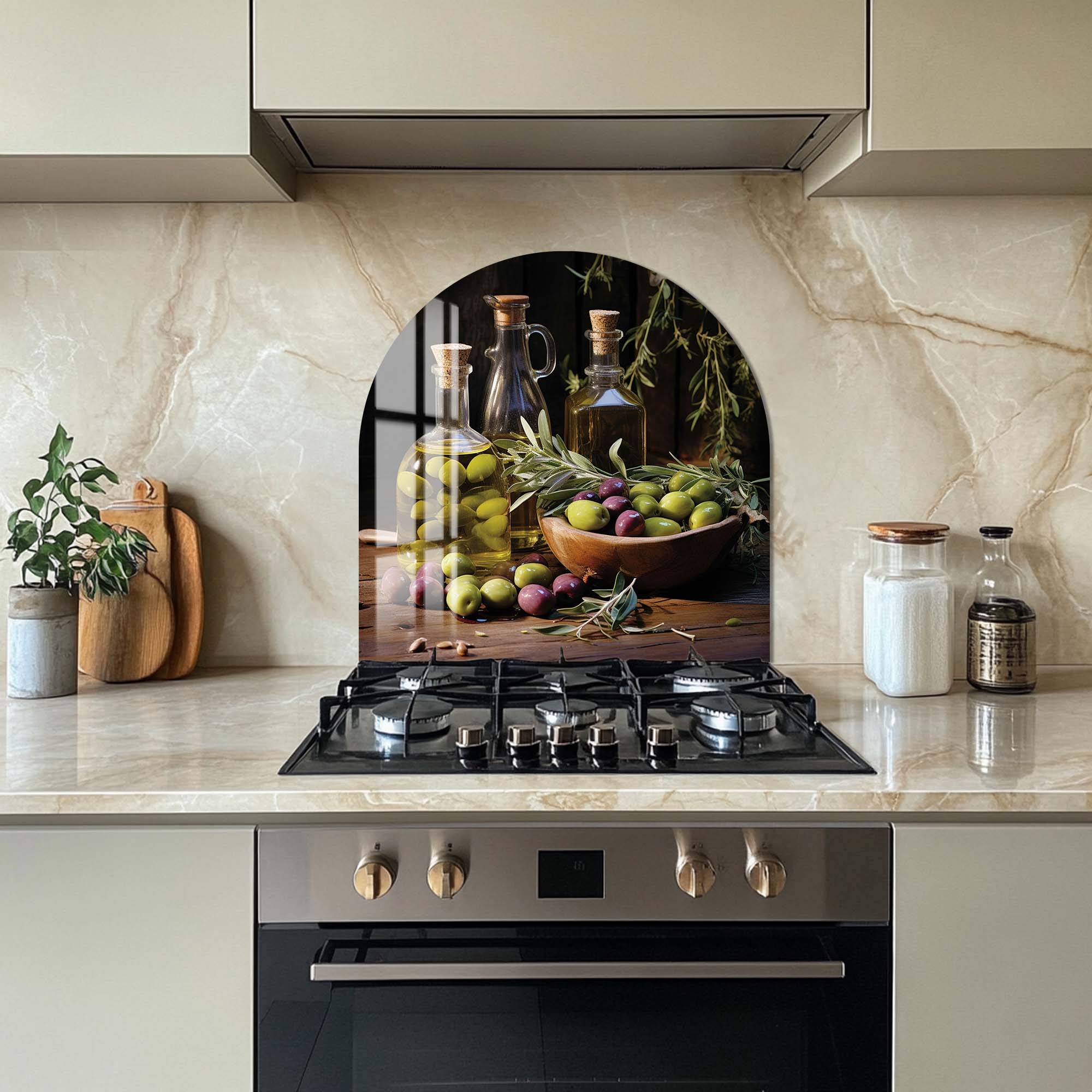 Artronauts Glass Print Olive Oil III - Glass Splashback