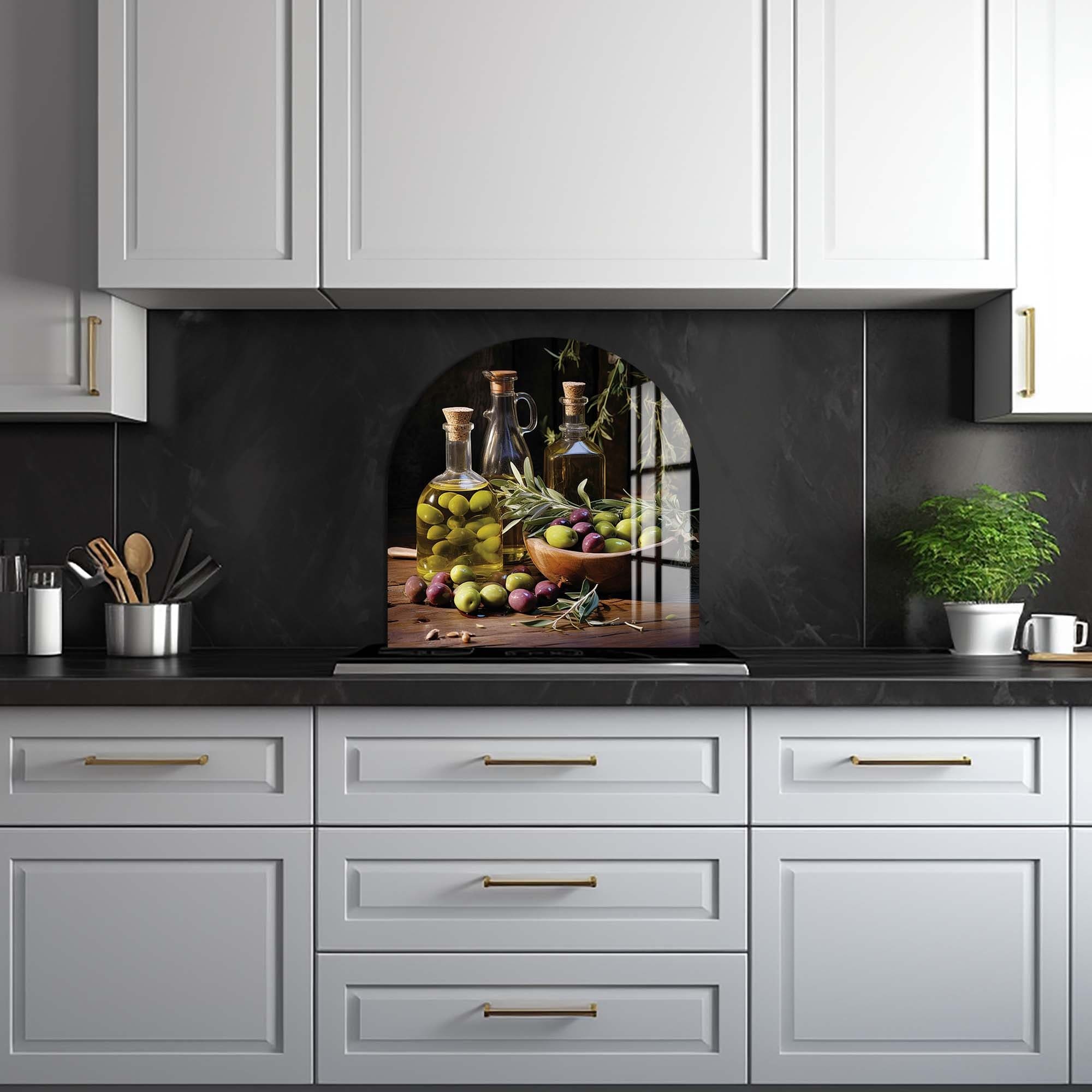 Artronauts Glass Print Olive Oil III - Glass Splashback